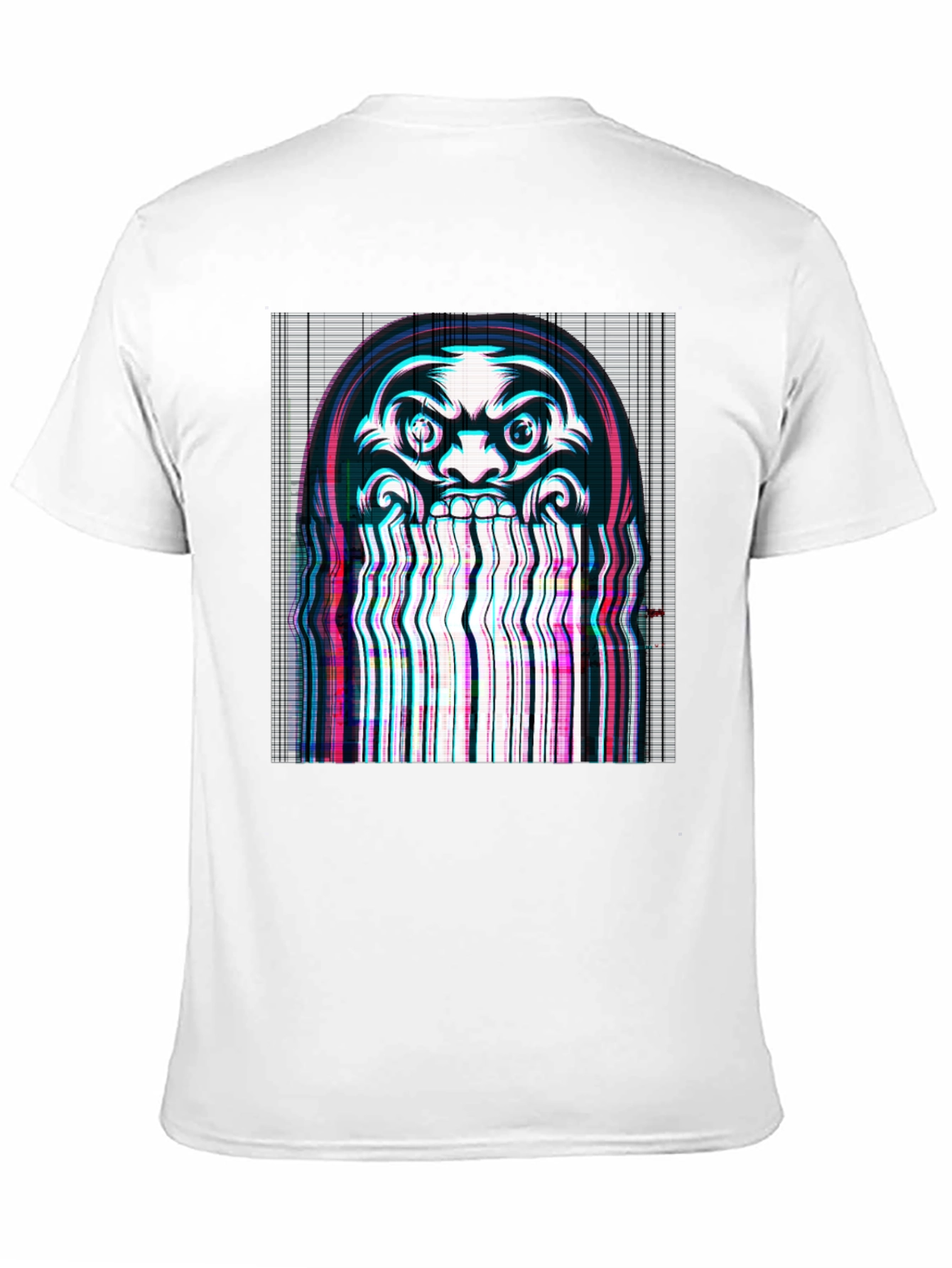 Glitch Art Tee: Dark Graphic Print T-Shirt