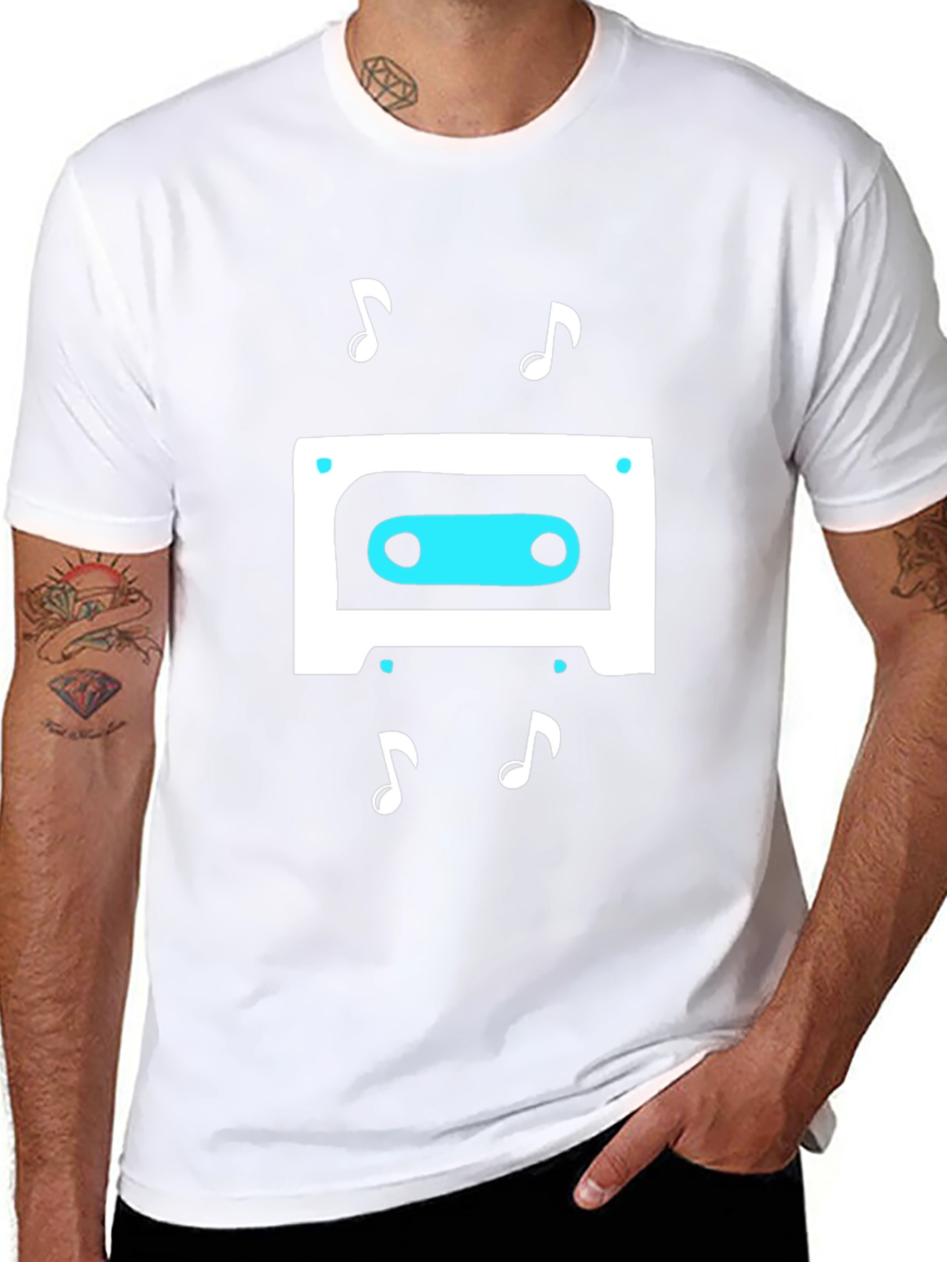 Retro Cassette Tape Music Graphic T-Shirt