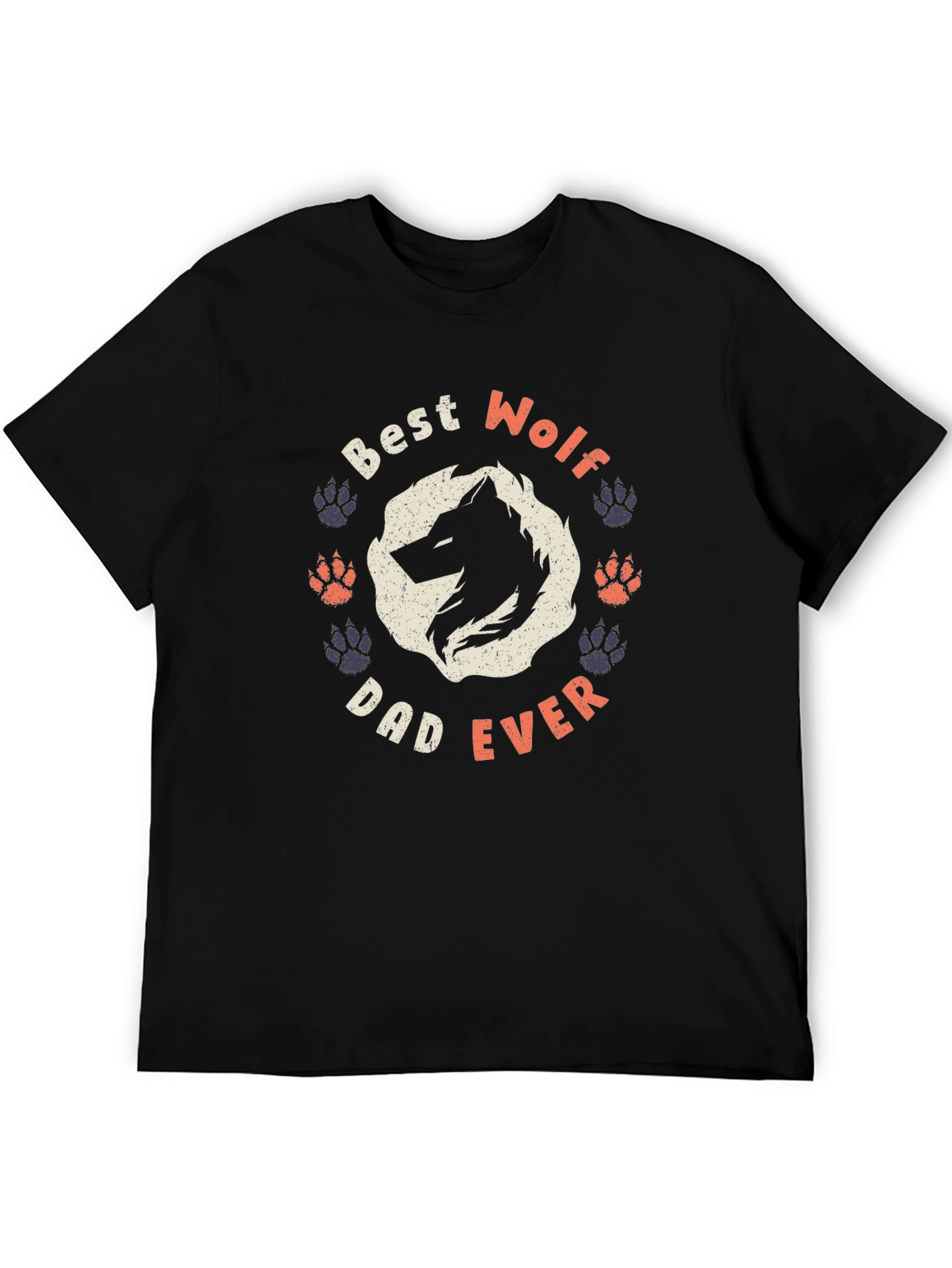 Best Wolf Dad Ever Graphic Tee