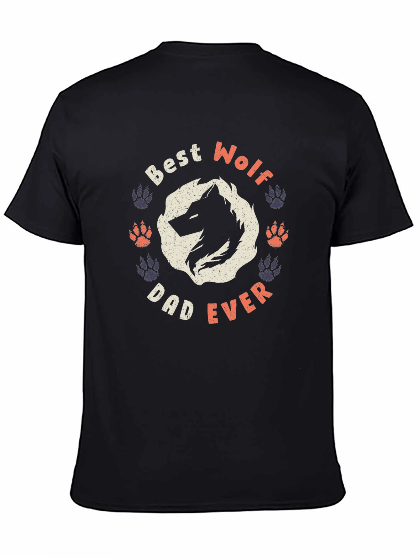 Best Wolf Dad Ever Graphic Tee
