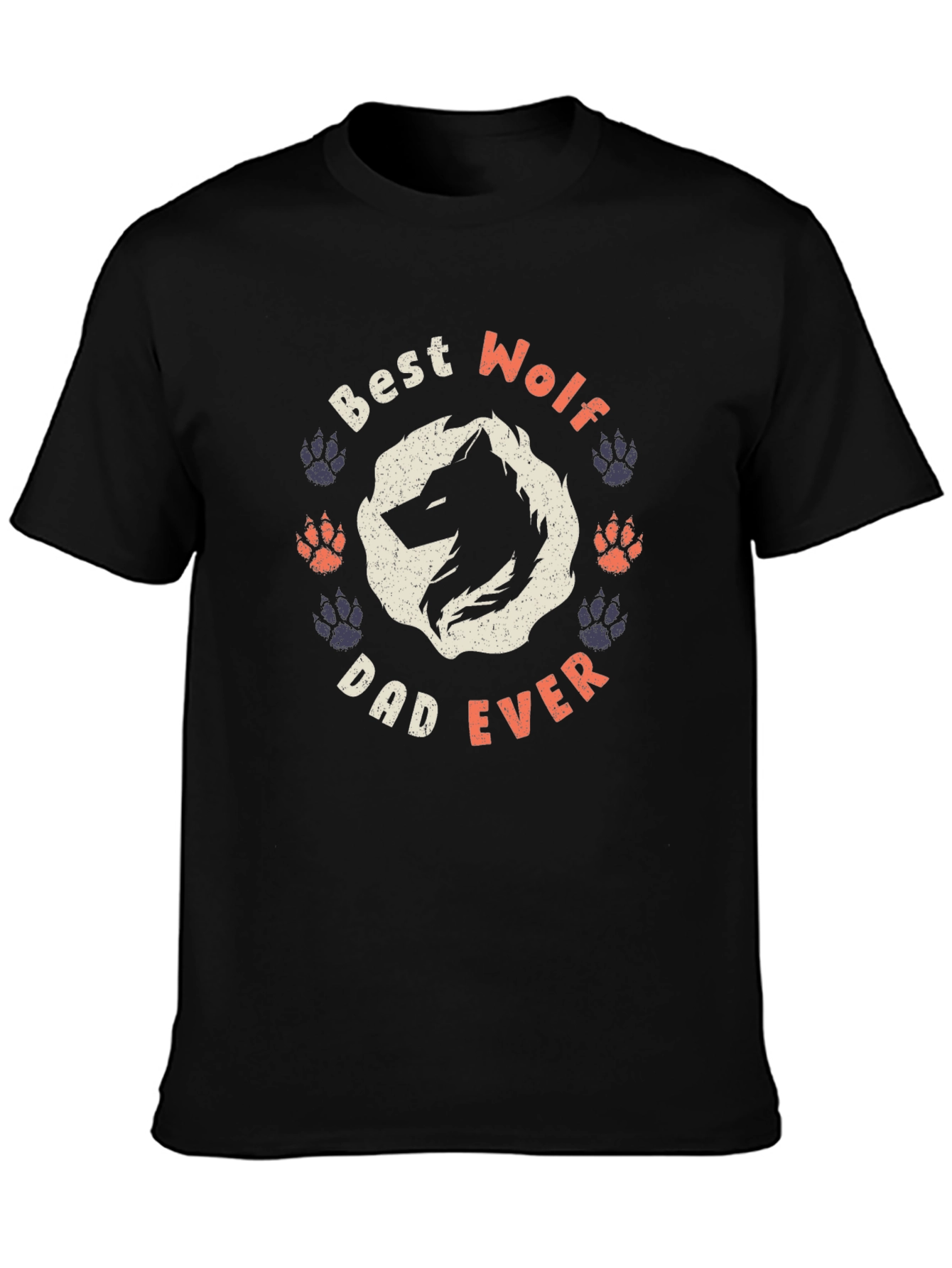 Best Wolf Dad Ever Graphic Tee