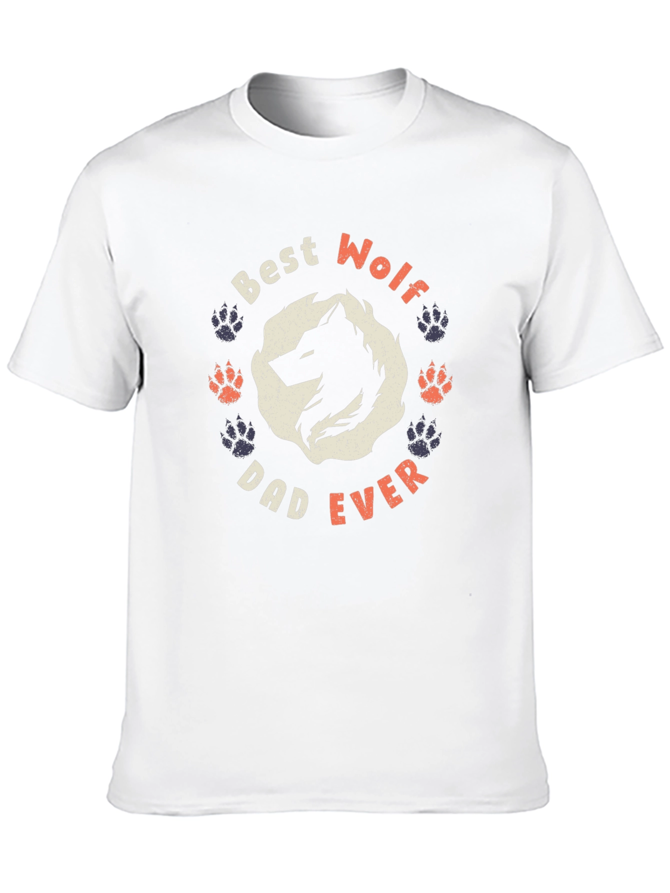 Best Wolf Dad Ever Graphic Tee