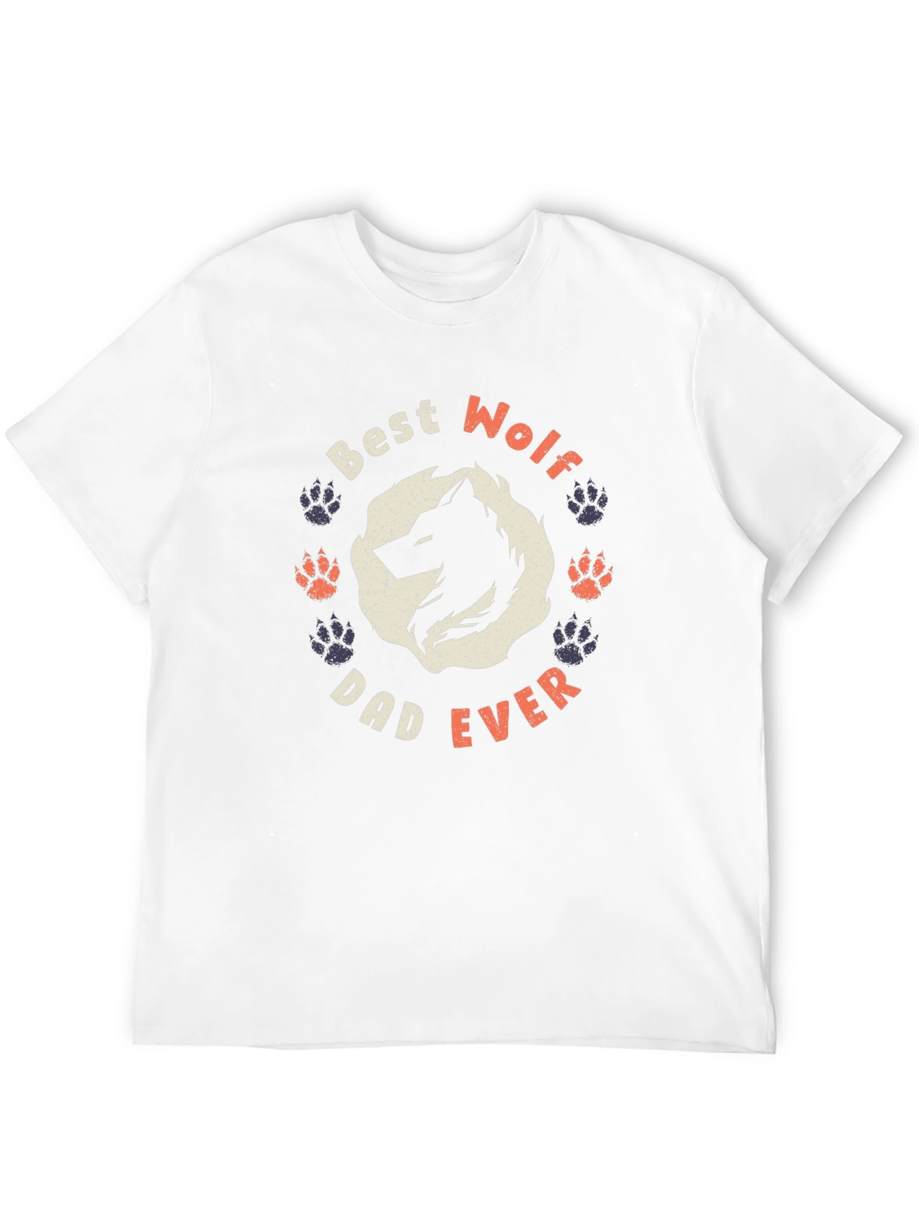 Best Wolf Dad Ever Graphic Tee