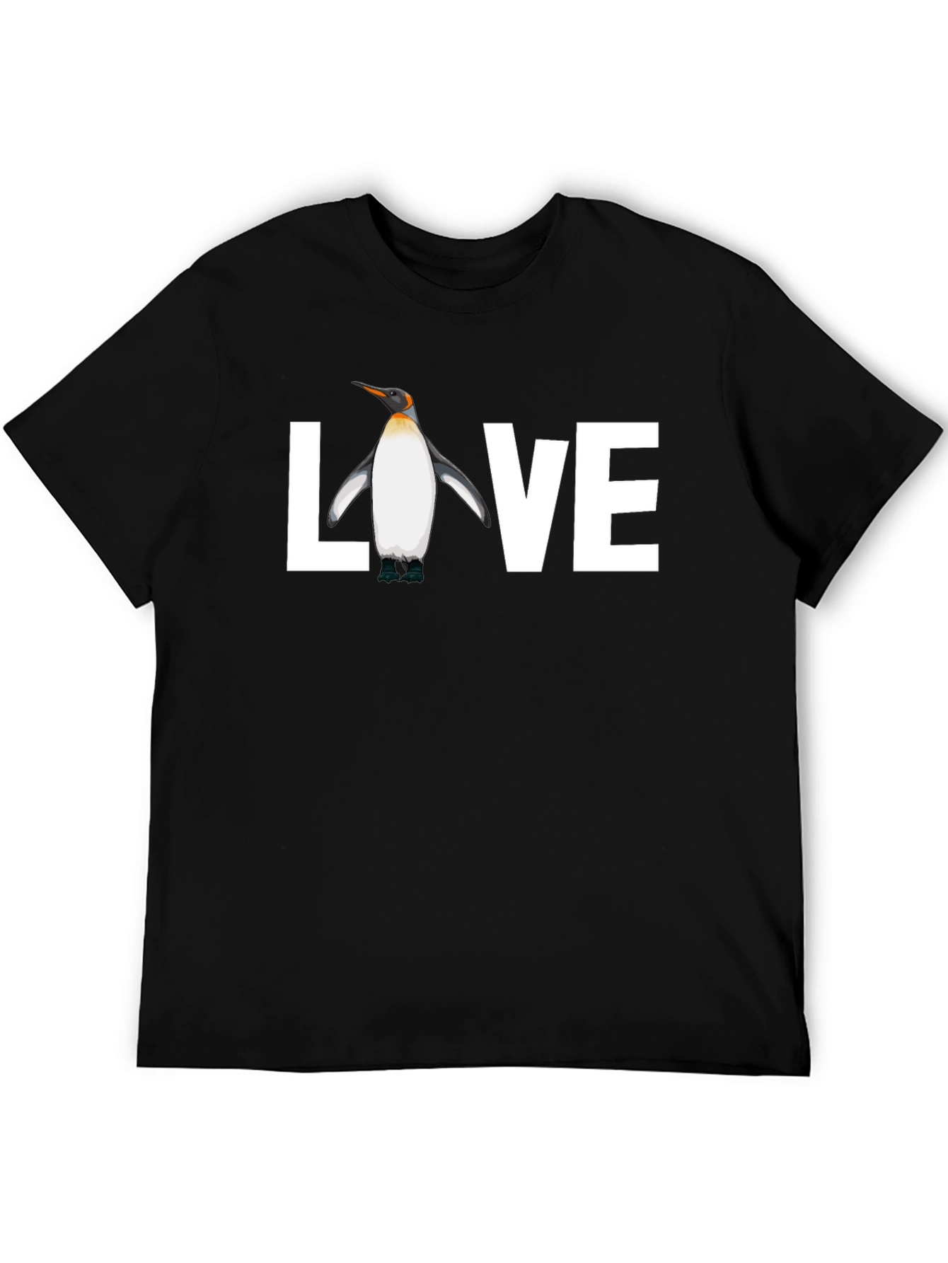 Penguin Love Graphic Tee - Black