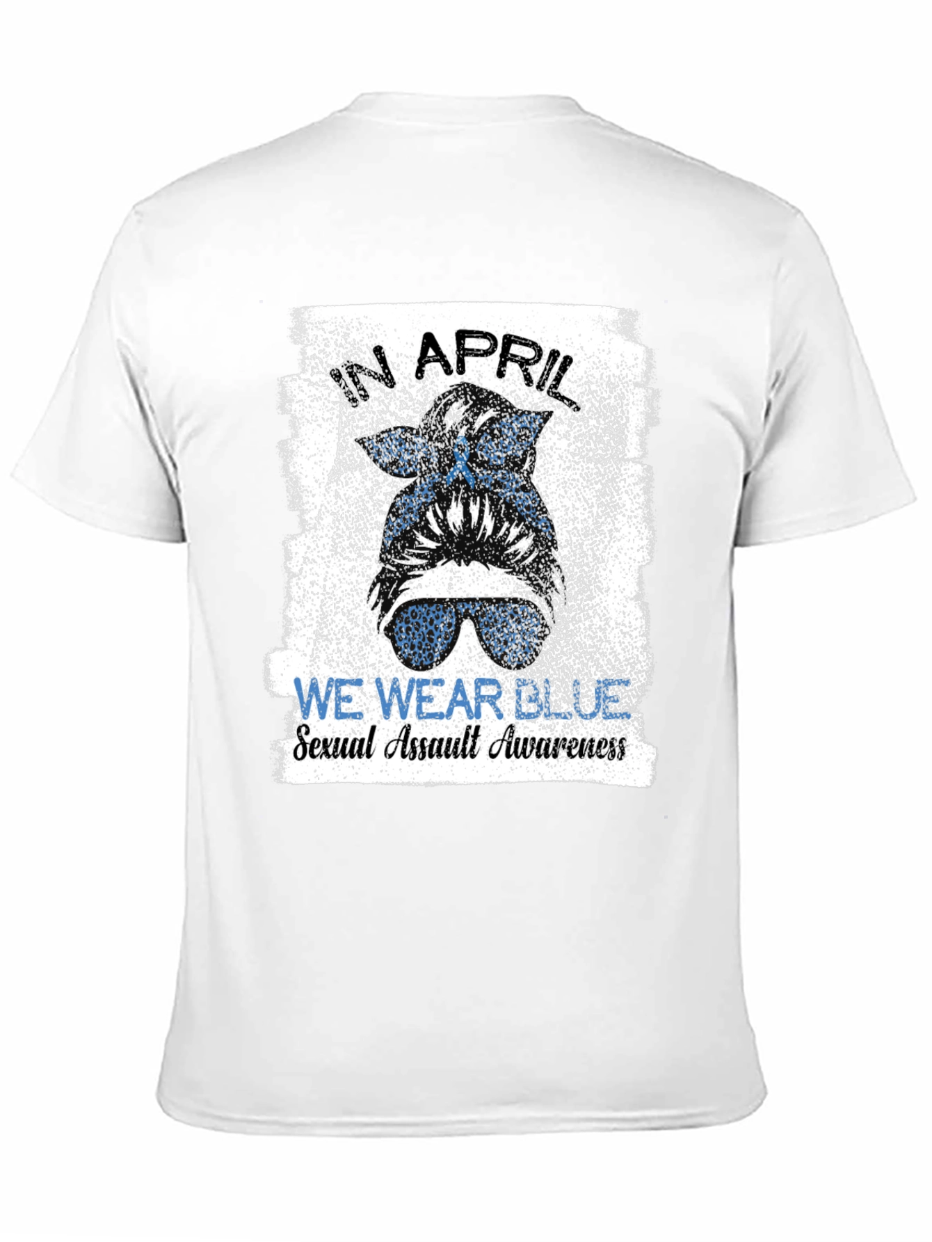 In April We Wear Blue Sexual Assault Awareness T-Shirt