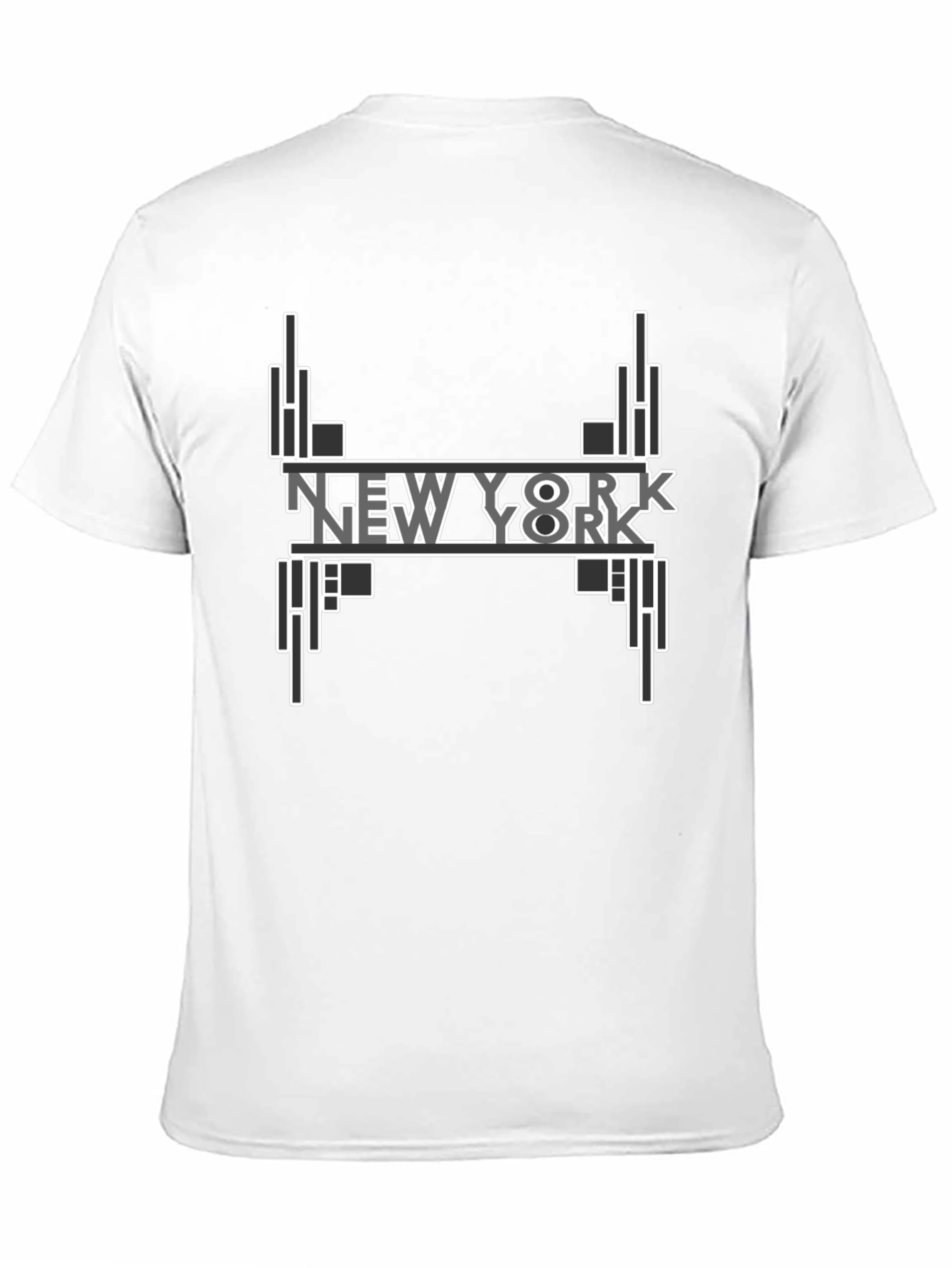 New York Graphic Print Black T-Shirt