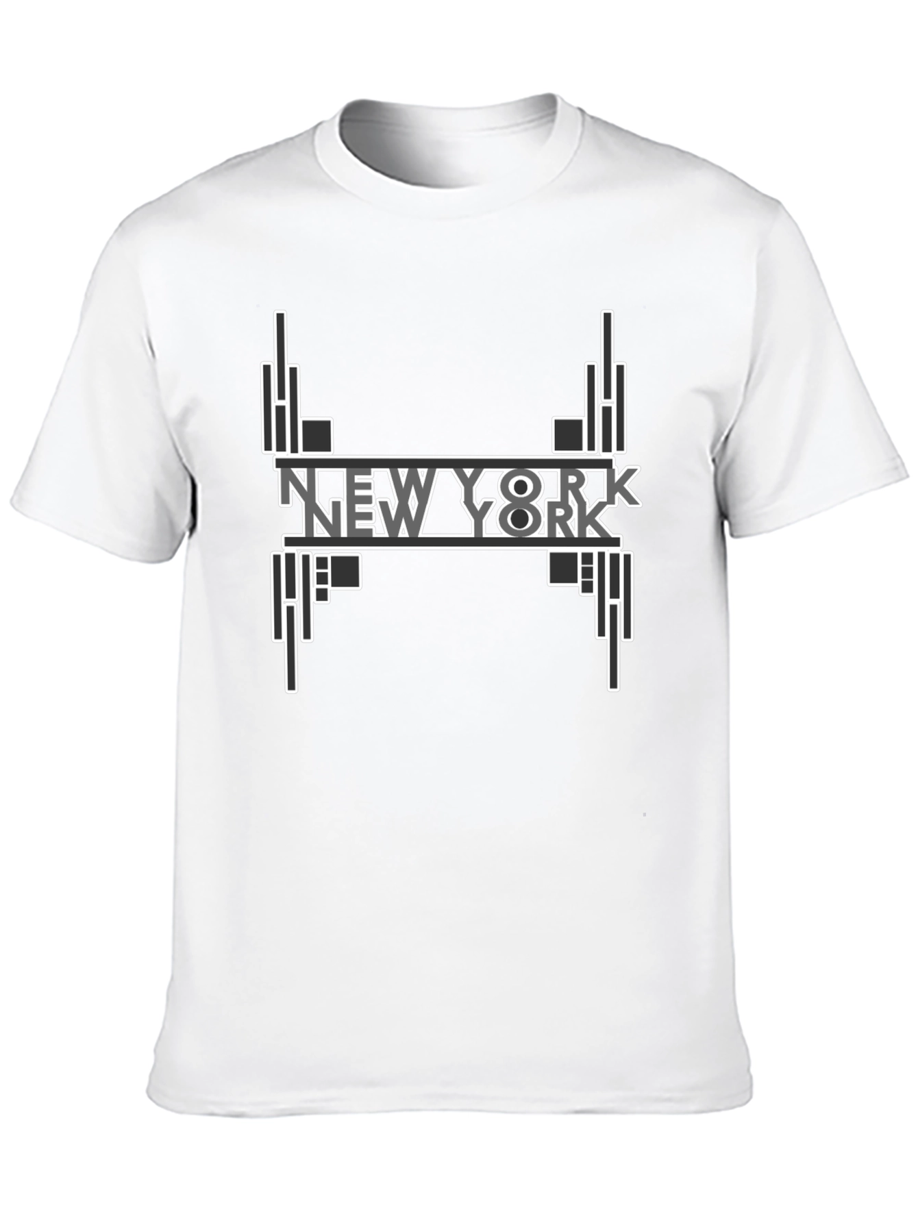 New York Graphic Print Black T-Shirt