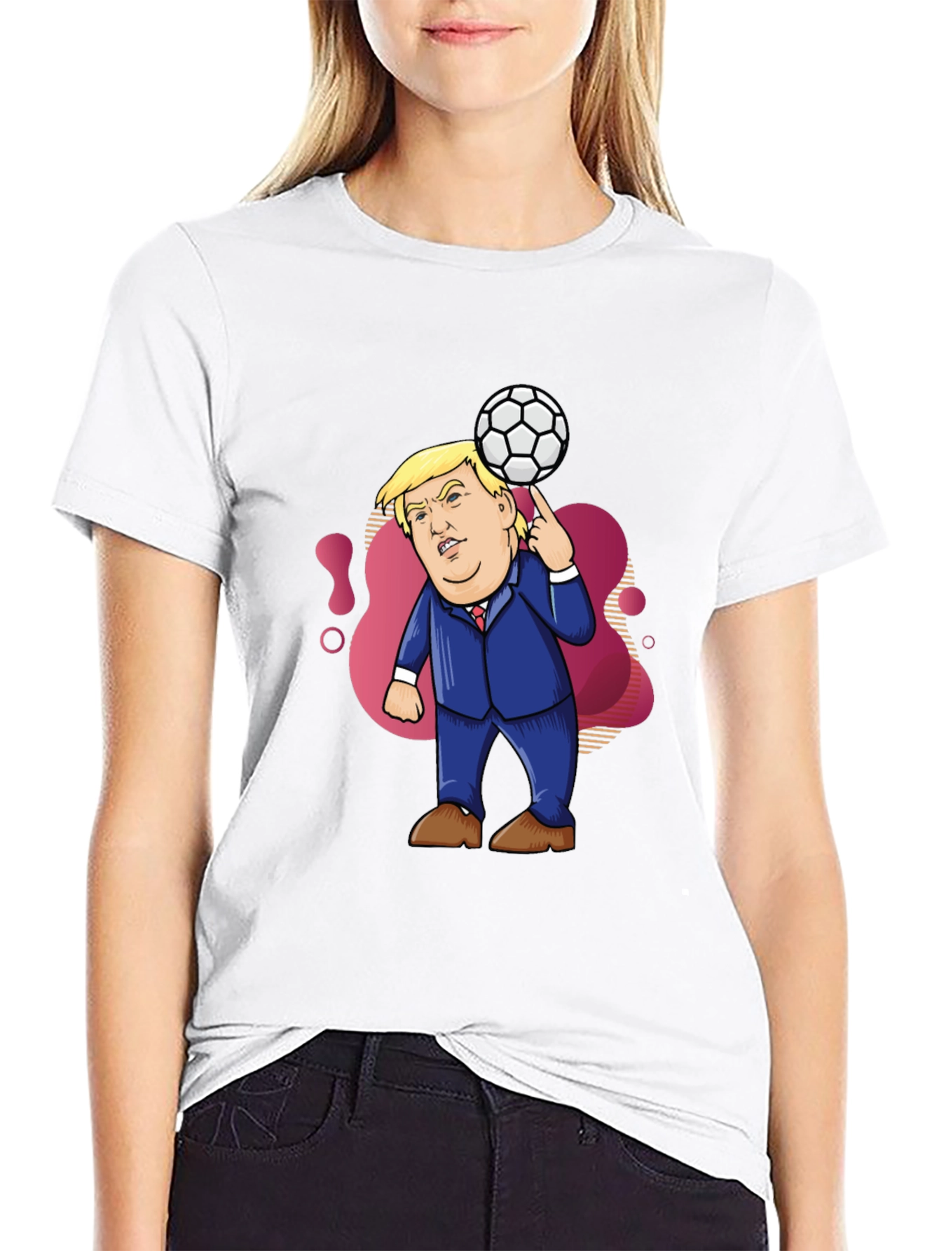 Trump Soccer Ball T-Shirt - Funny Political Tee