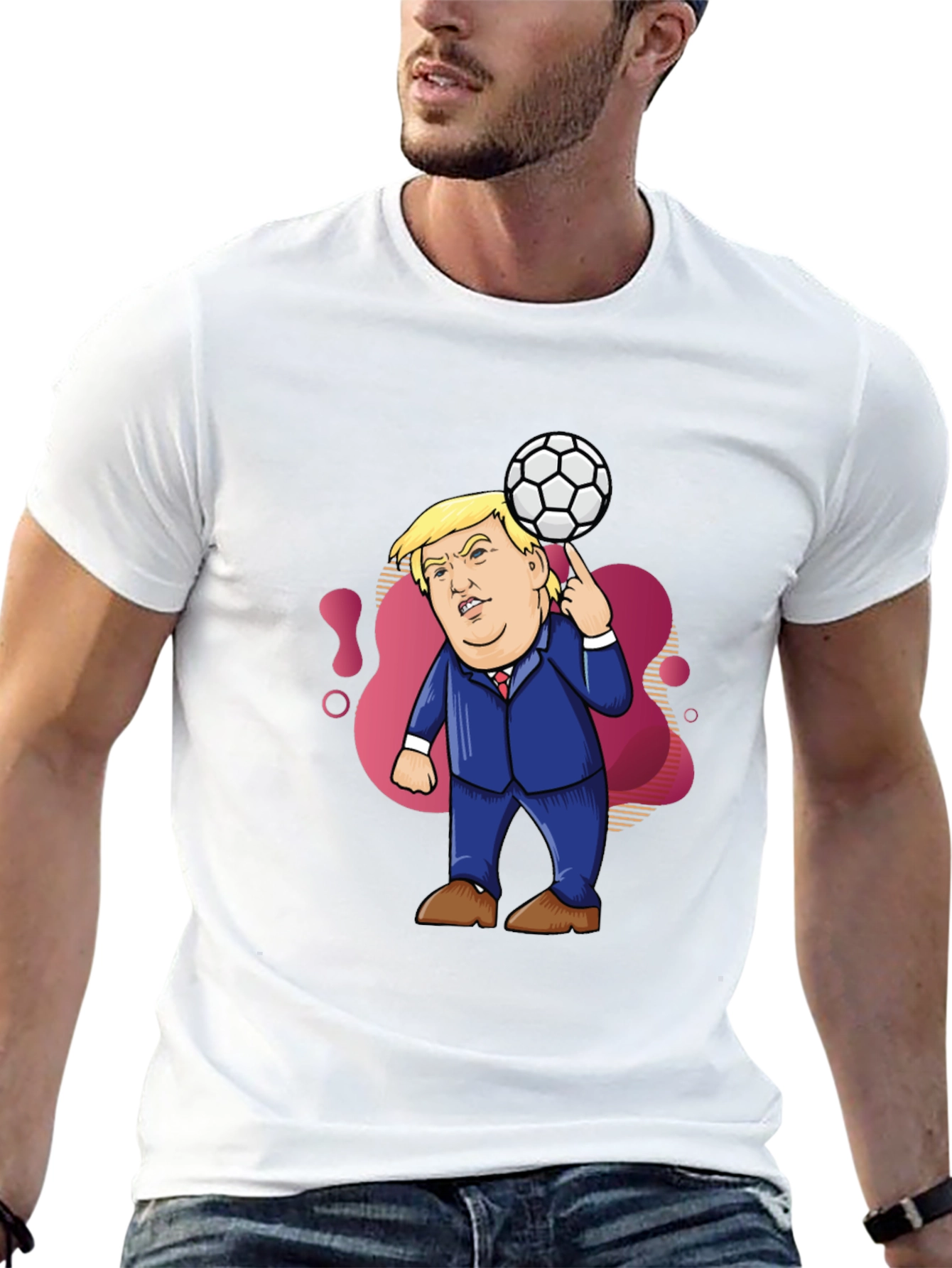 Trump Soccer Ball T-Shirt - Funny Political Tee
