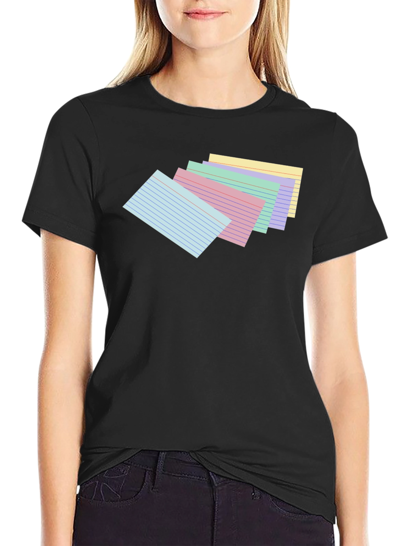 Index Card Stack Graphic Tee - Study Ready!