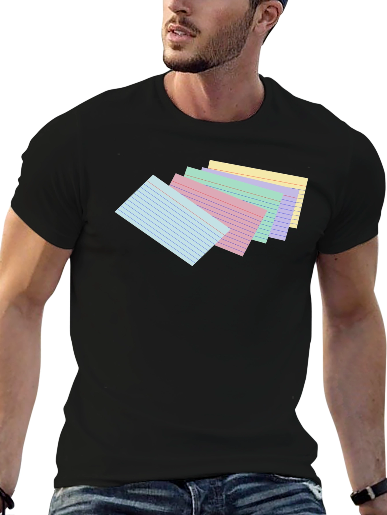 Index Card Stack Graphic Tee - Study Ready!