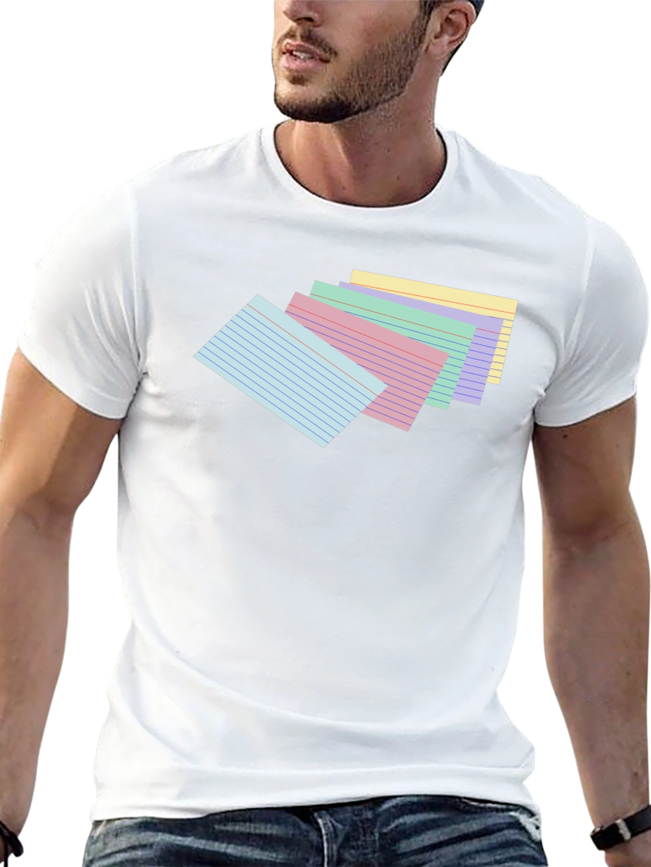 Index Card Stack Graphic Tee - Study Ready!