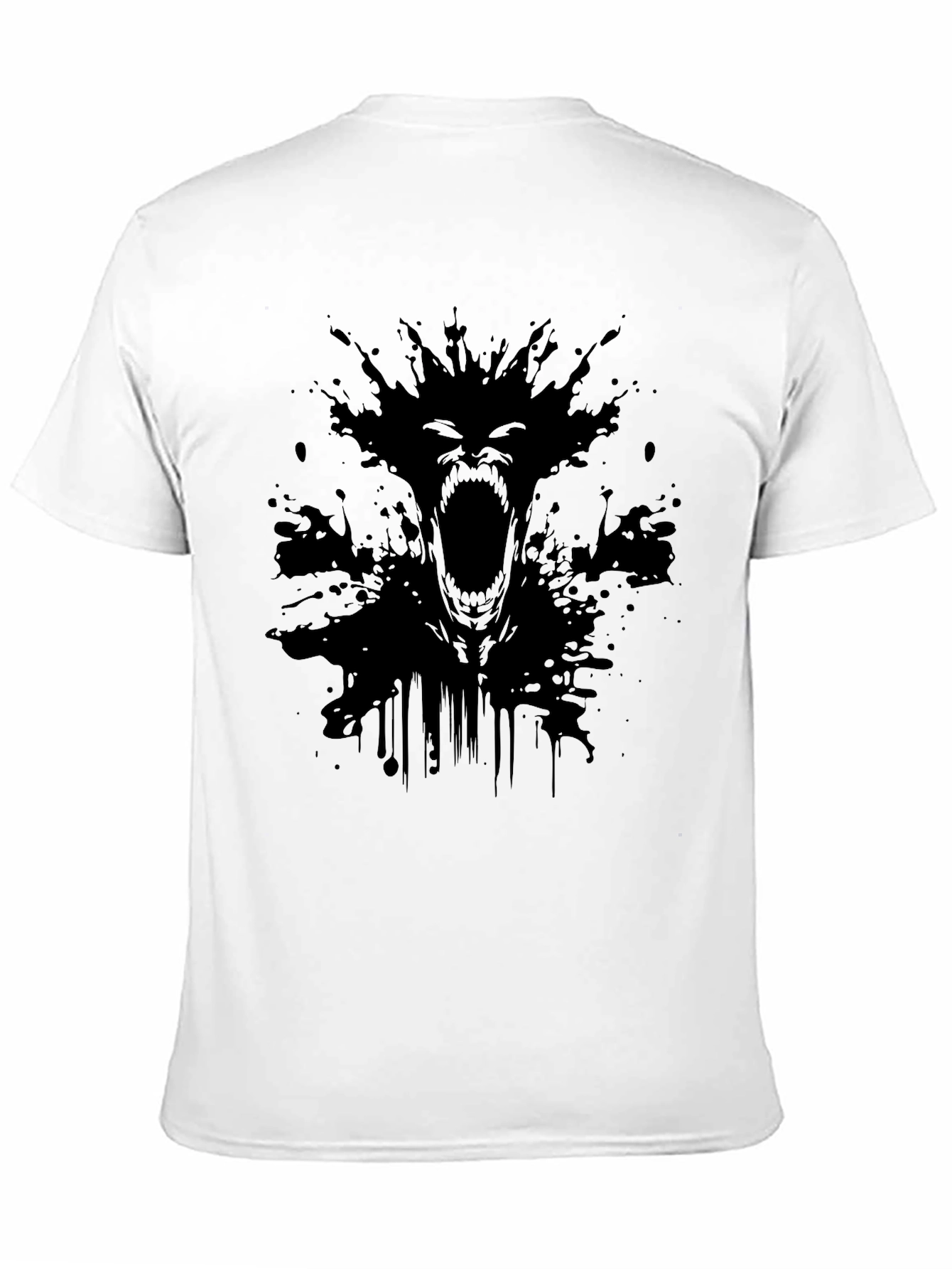 Screaming Horror Graphic Black T-Shirt