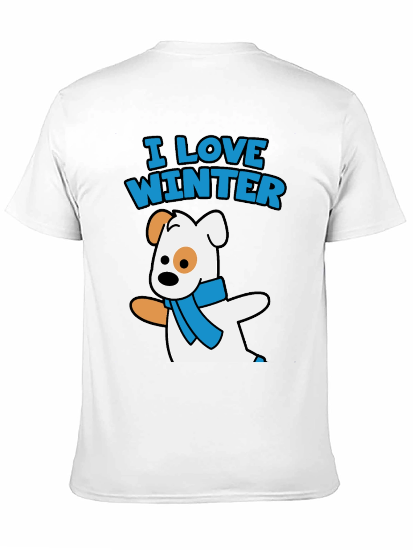 I Love Winter Dog Graphic Tee