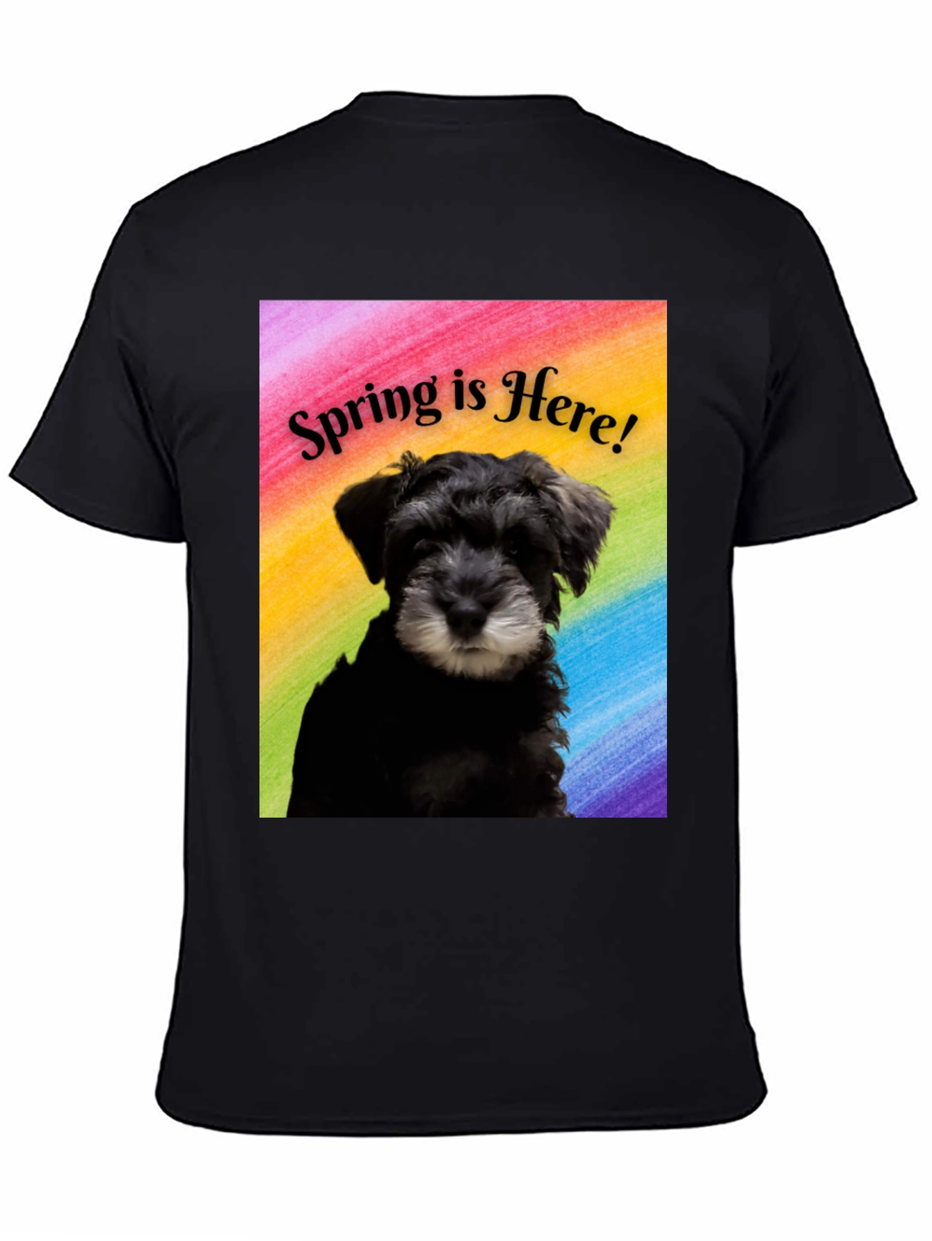 Spring Schnauzer T-Shirt - Perfect for Dog Lovers!