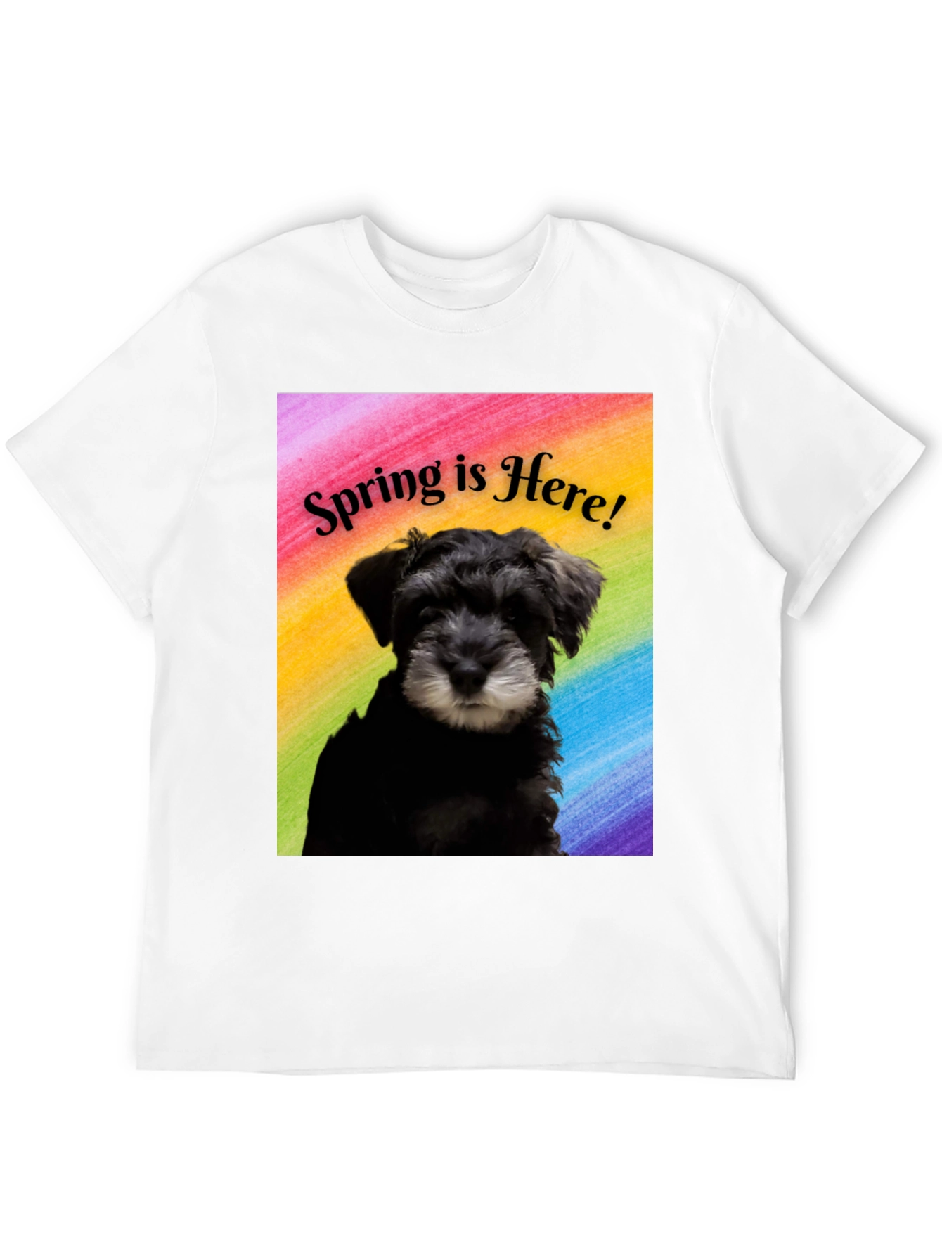 Spring Schnauzer T-Shirt - Perfect for Dog Lovers!