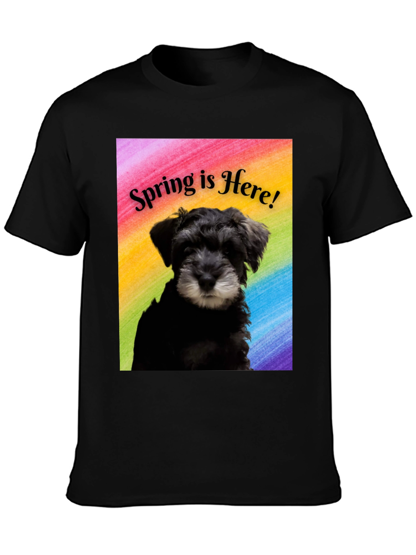 Spring Schnauzer T-Shirt - Perfect for Dog Lovers!