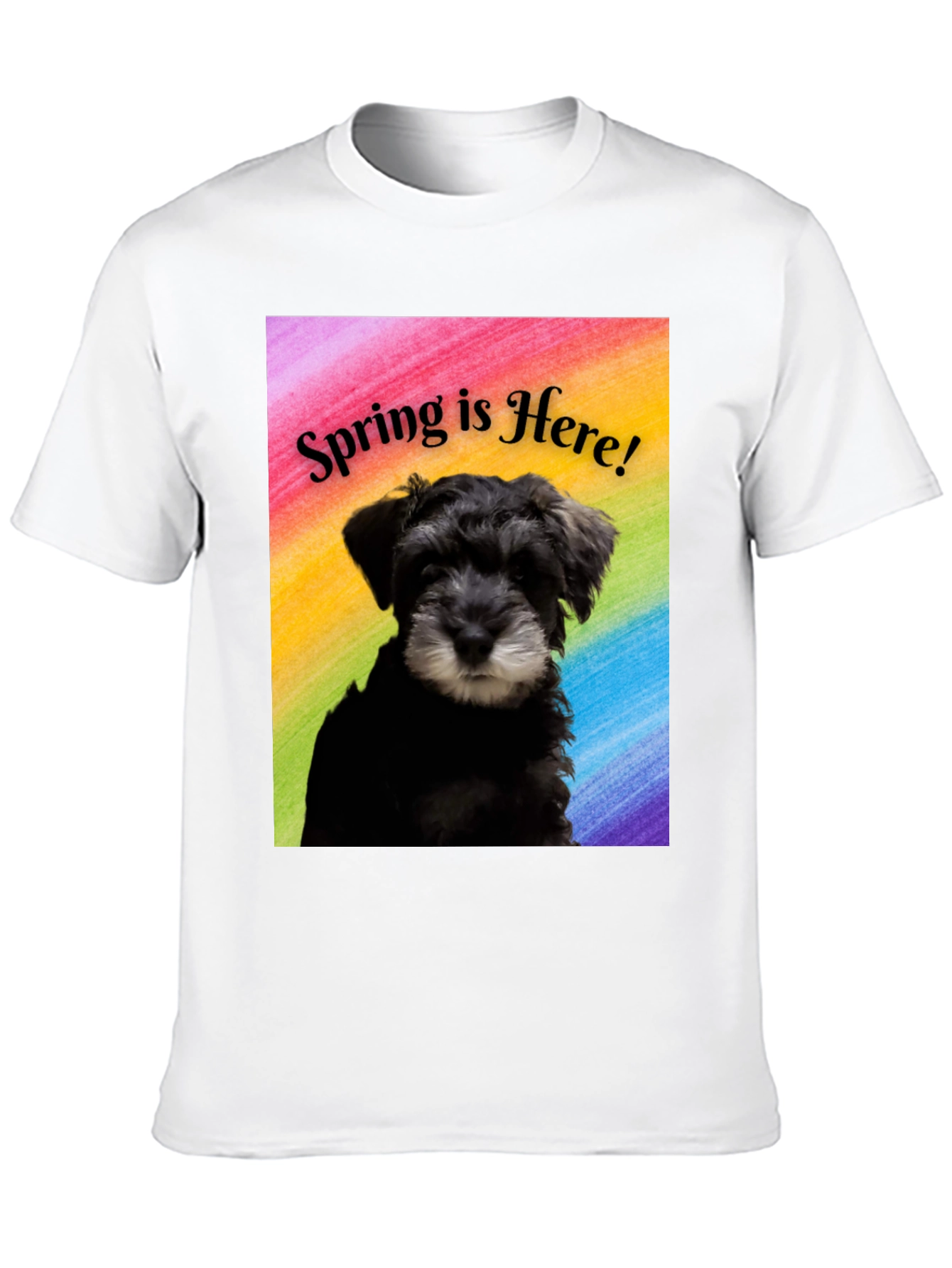 Spring Schnauzer T-Shirt - Perfect for Dog Lovers!