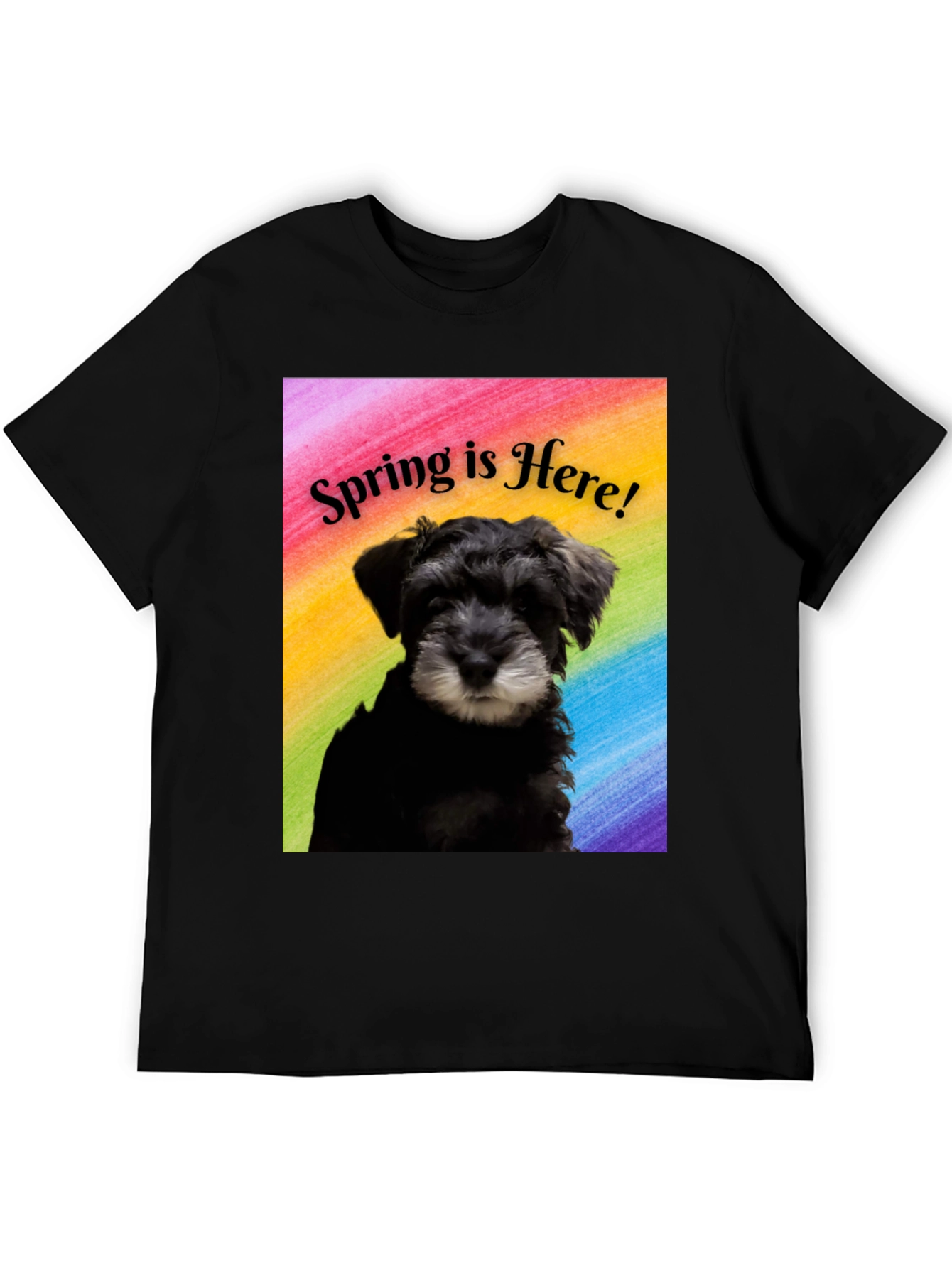 Spring Schnauzer T-Shirt - Perfect for Dog Lovers!