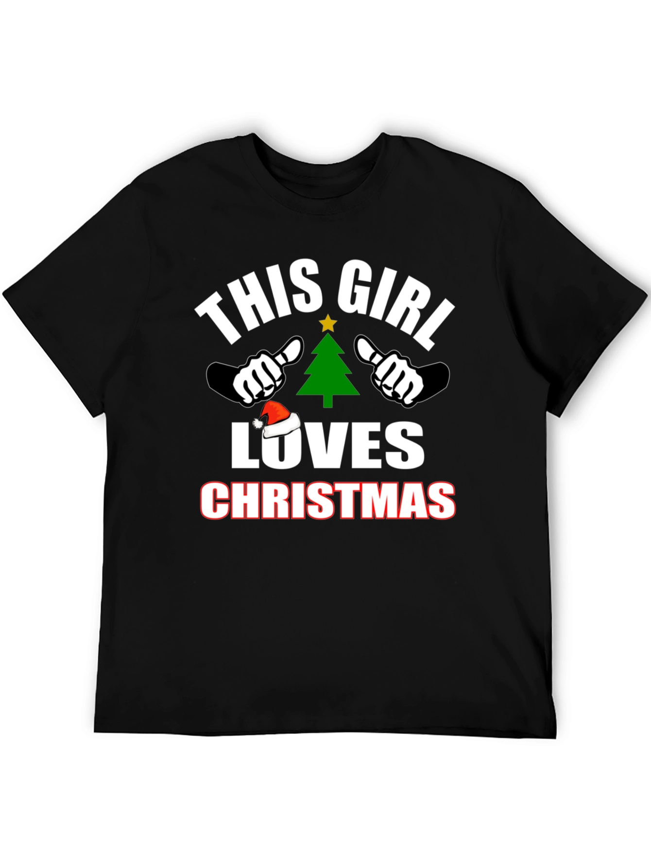 This Girl Loves Christmas T-Shirt Holiday Tee