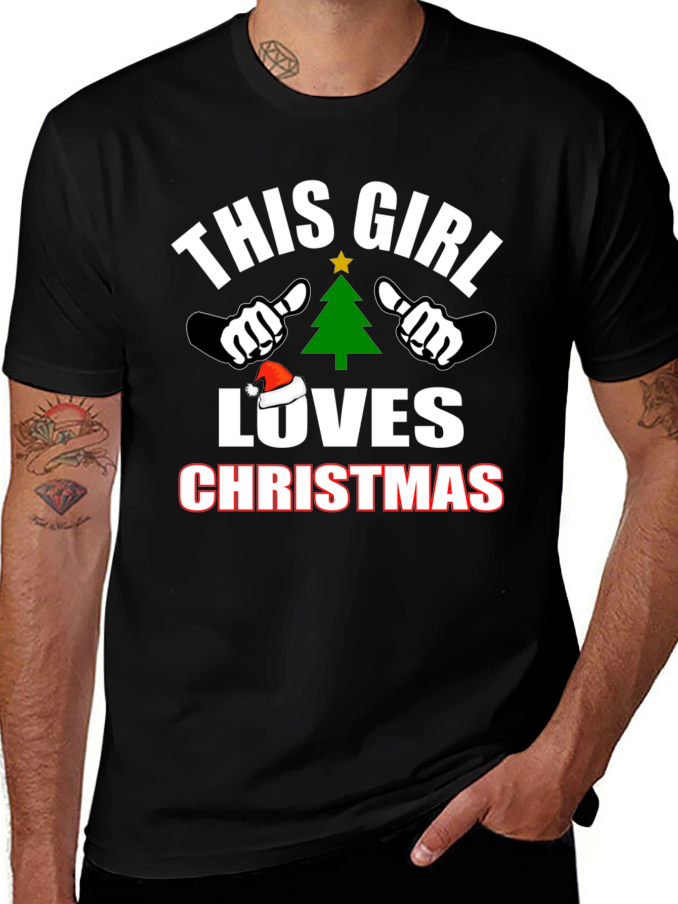This Girl Loves Christmas T-Shirt Holiday Tee