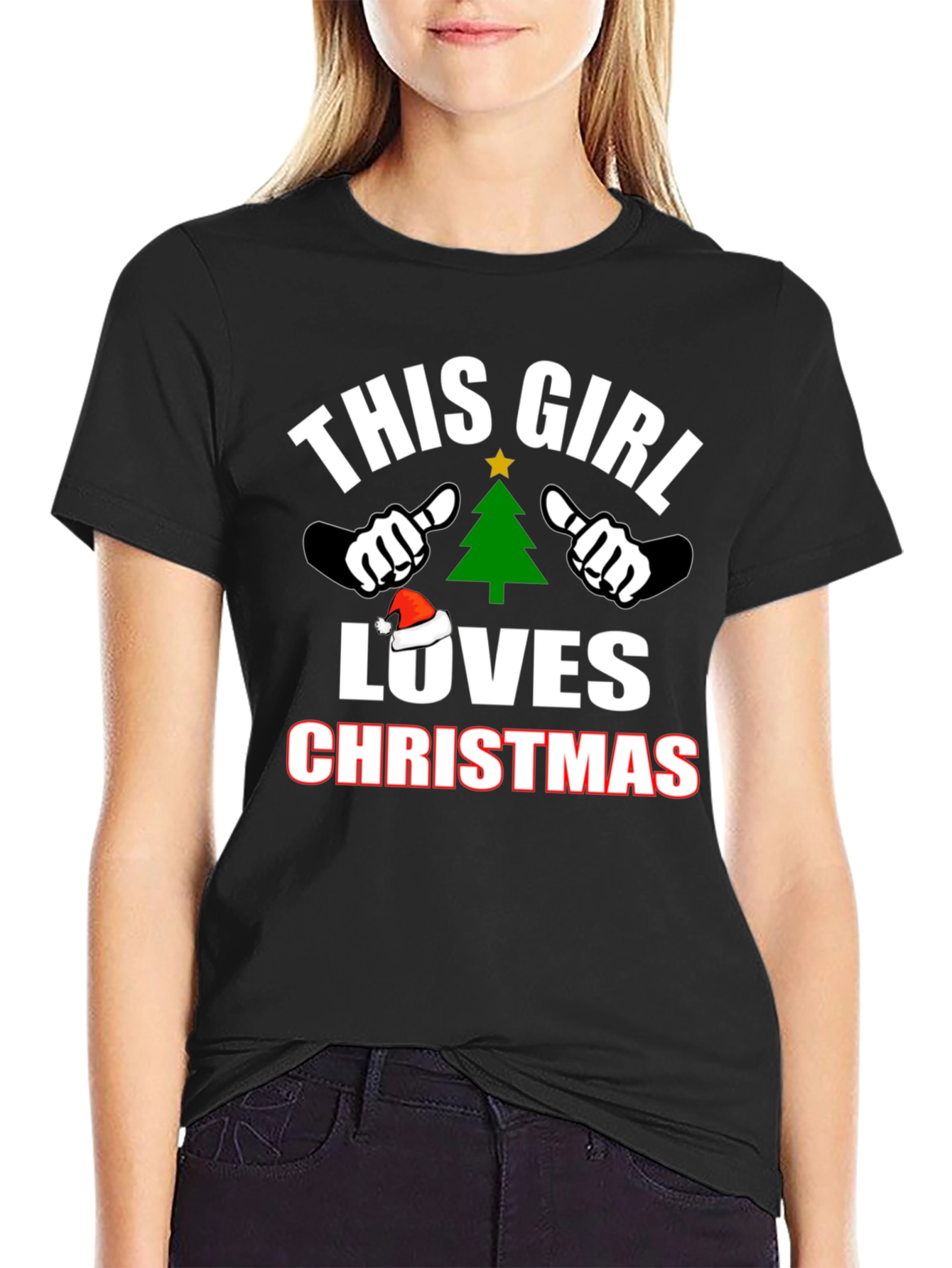 This Girl Loves Christmas T-Shirt Holiday Tee