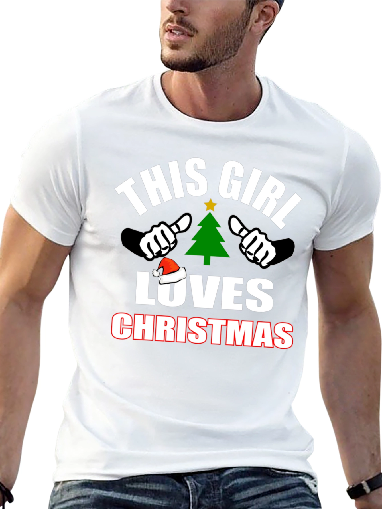 This Girl Loves Christmas T-Shirt Holiday Tee