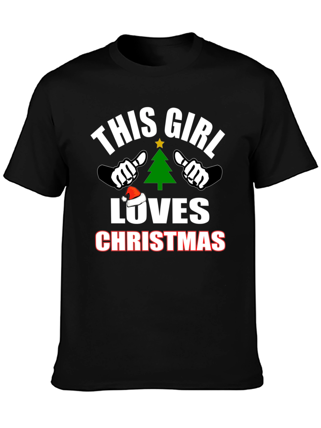 This Girl Loves Christmas T-Shirt Holiday Tee