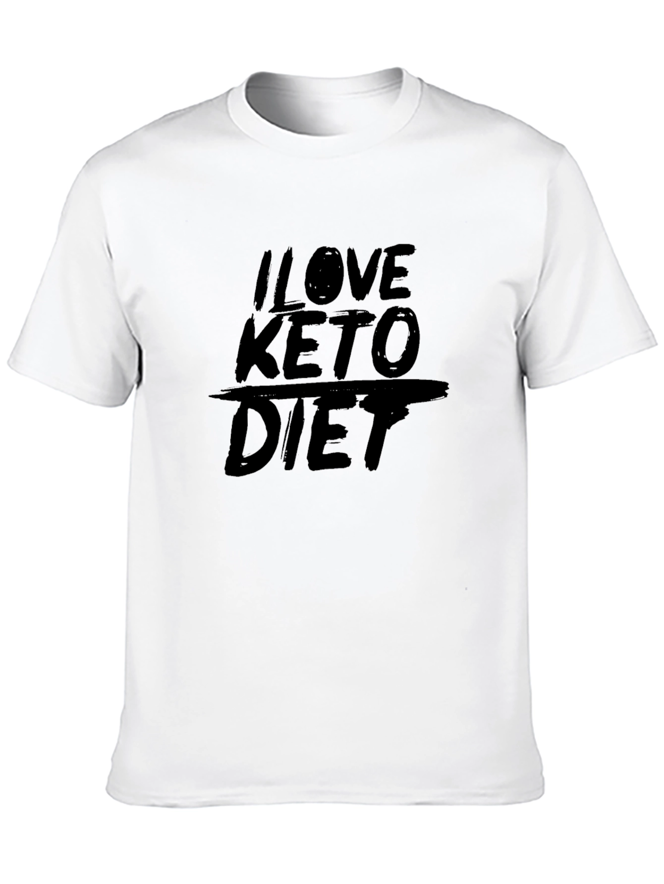 I Love Keto Diet Black T-Shirt