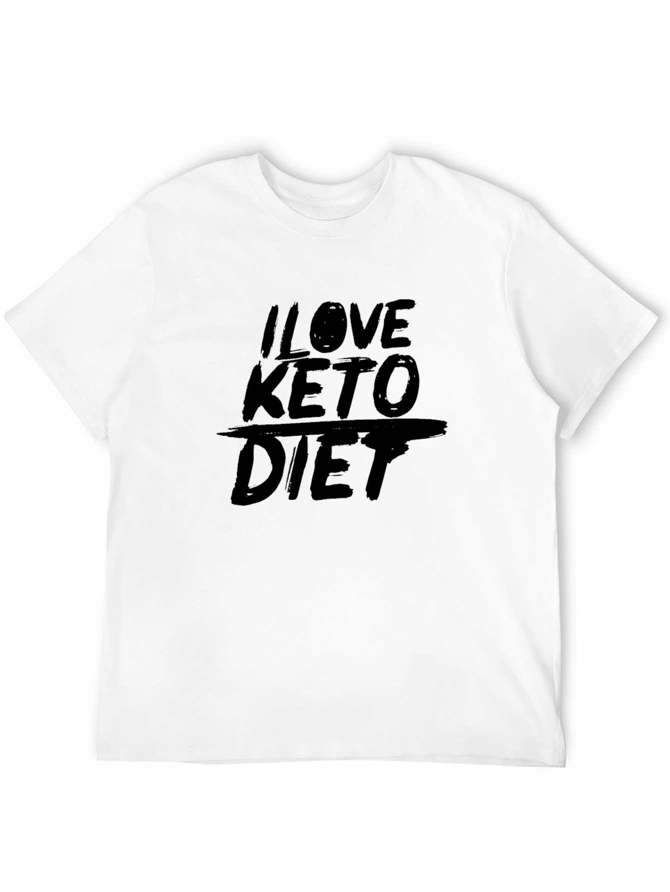 I Love Keto Diet Black T-Shirt