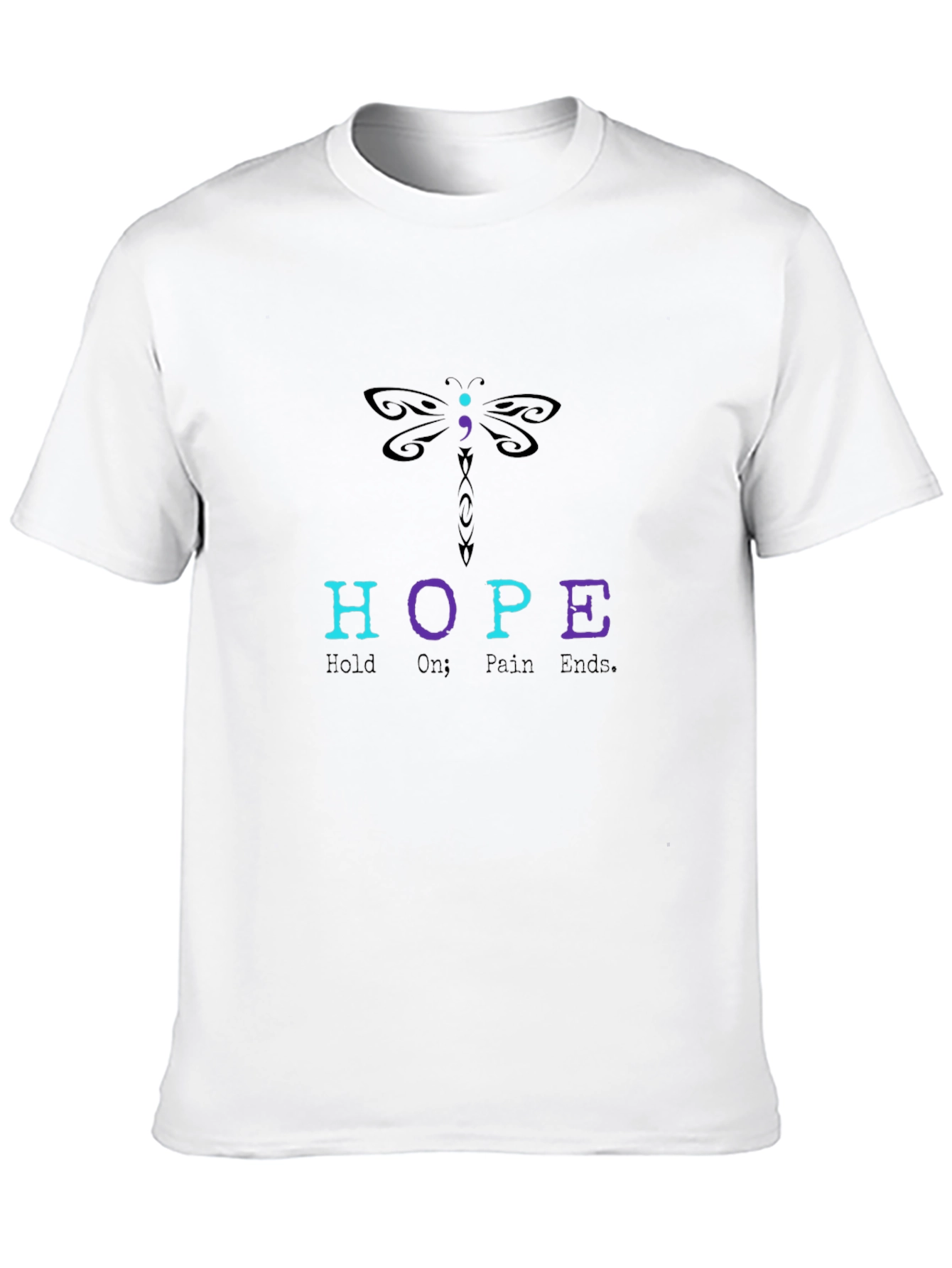 HOPE Dragonfly Graphic Tee - Mental Health Awareness Shirt