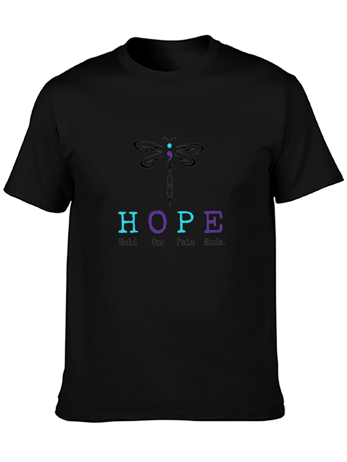 HOPE Dragonfly Graphic Tee - Mental Health Awareness Shirt