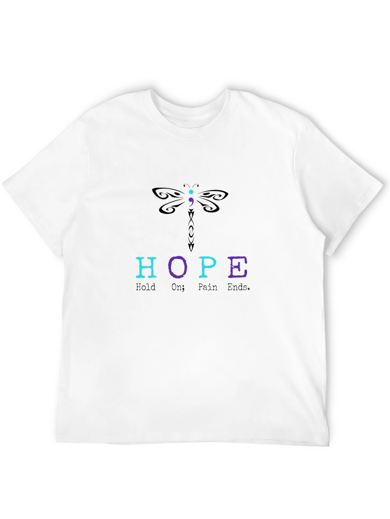 HOPE Dragonfly Graphic Tee - Mental Health Awareness Shirt