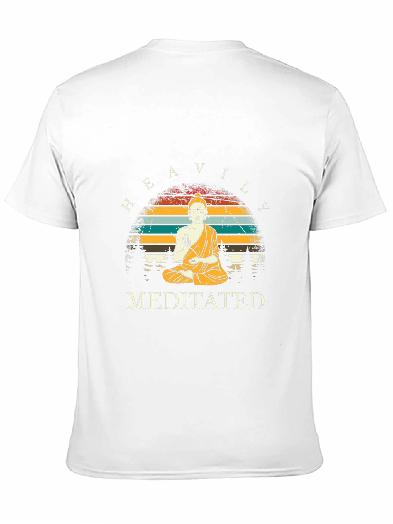 Heavily Meditated T-Shirt - Zen Buddha Graphic Tee