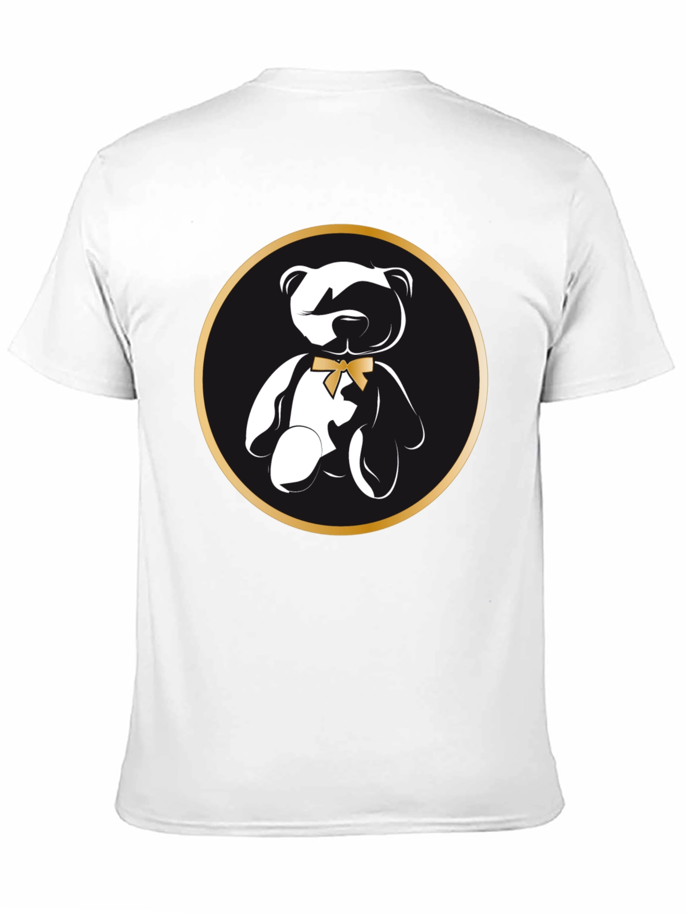 Teddy Bear Graphic T-Shirt - Stylish Black Tee