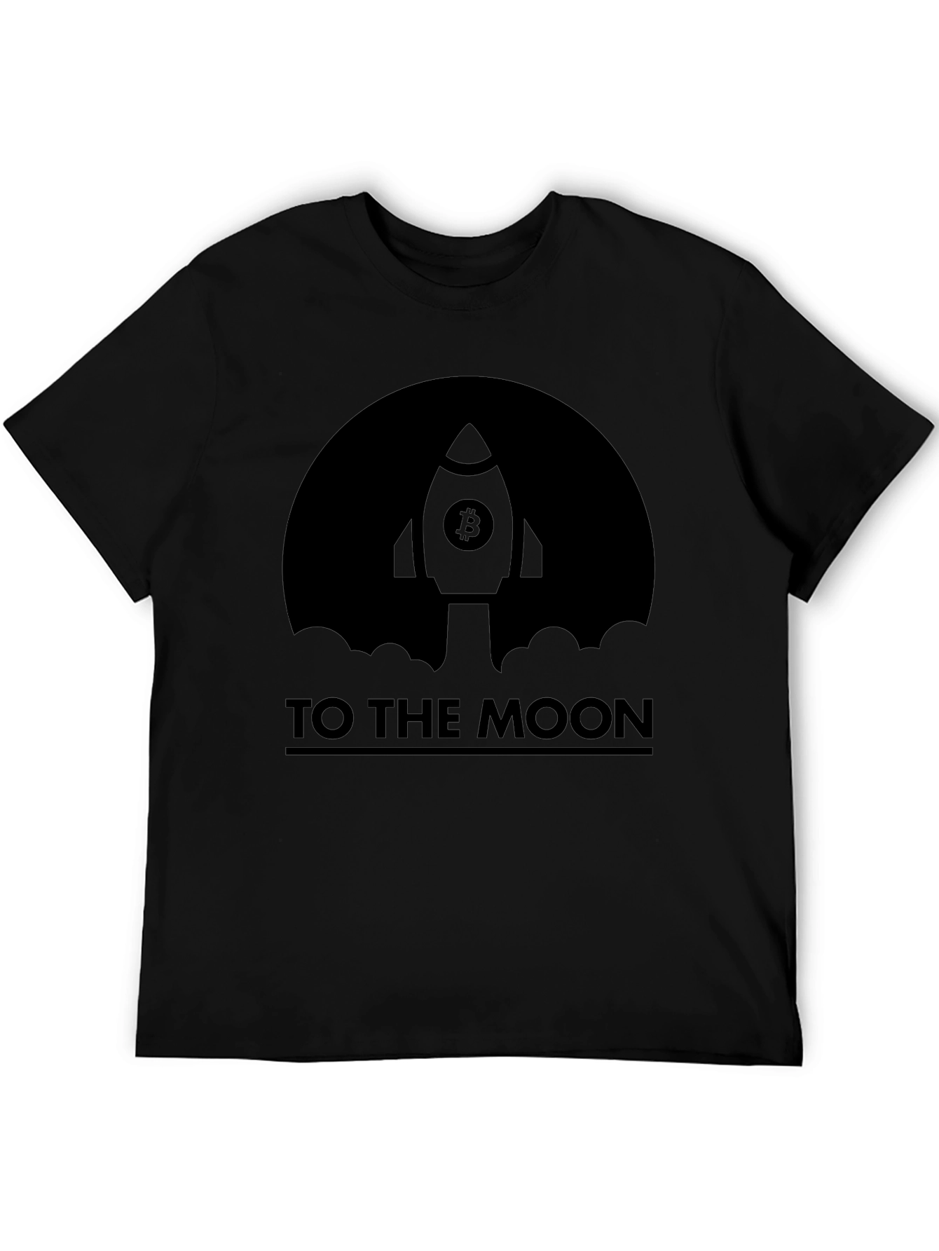 Bitcoin Rocket To The Moon Graphic Tee