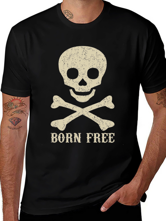 Born Free Skull & Crossbones Graphic T-Shirt