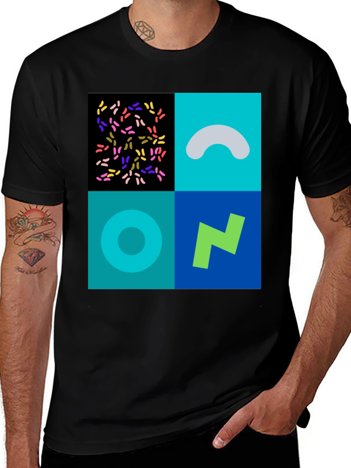 Abstract Art Graphic Tee - Modern Design