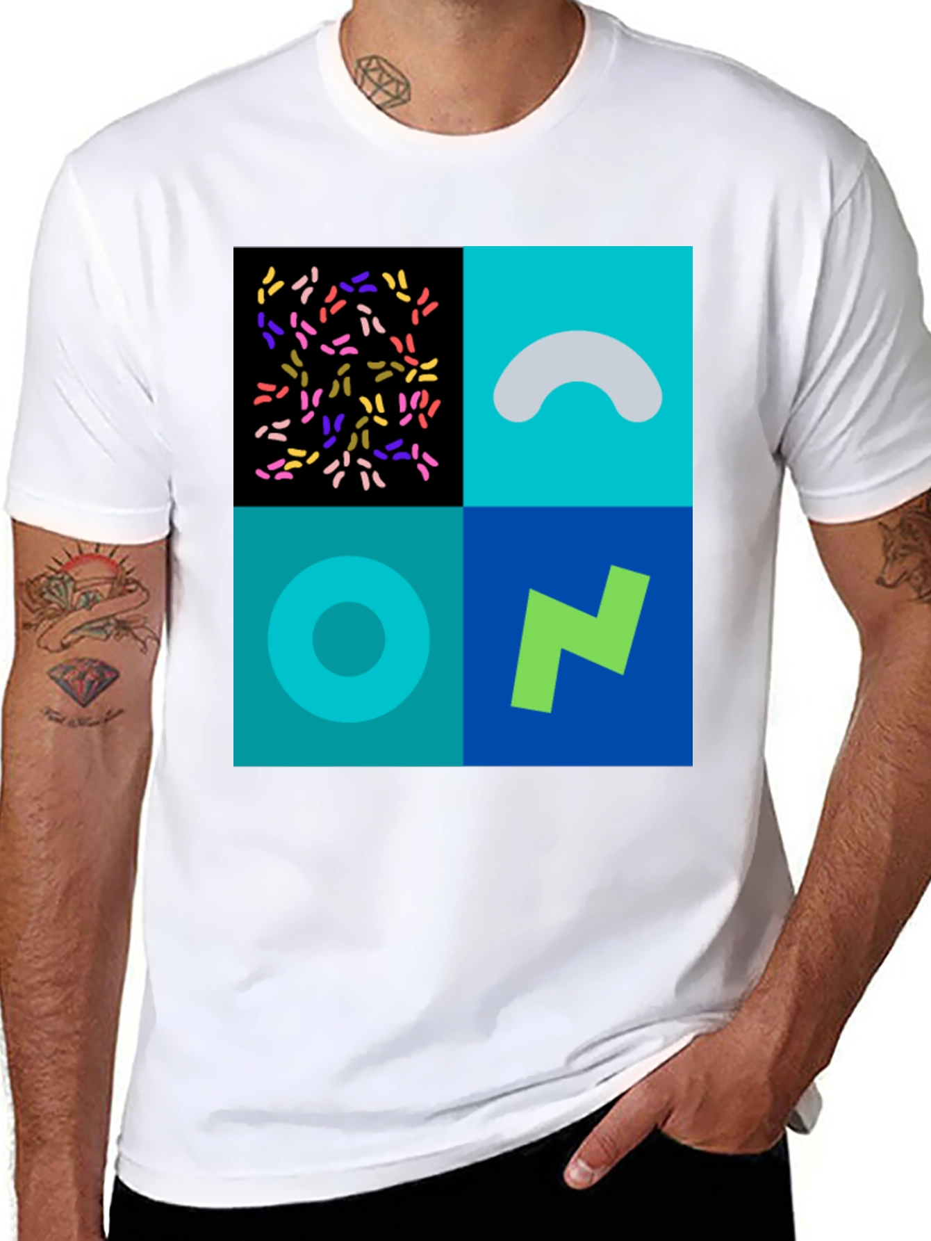 Abstract Art Graphic Tee - Modern Design
