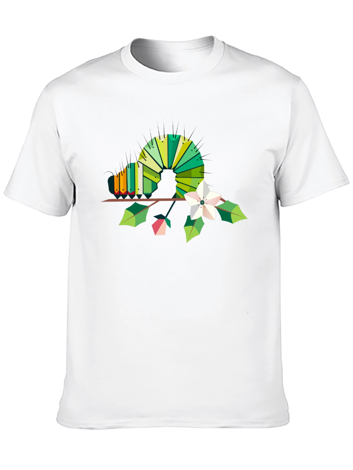 Geometric Caterpillar Graphic T-Shirt