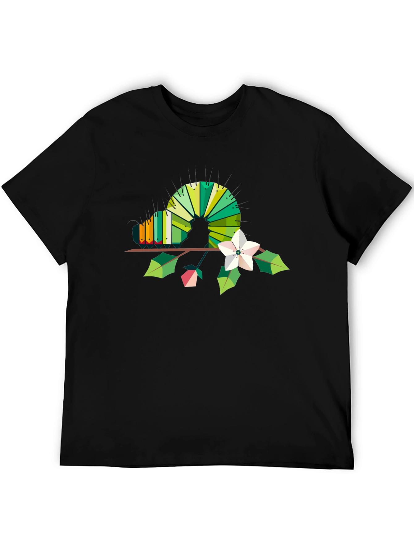 Geometric Caterpillar Graphic T-Shirt