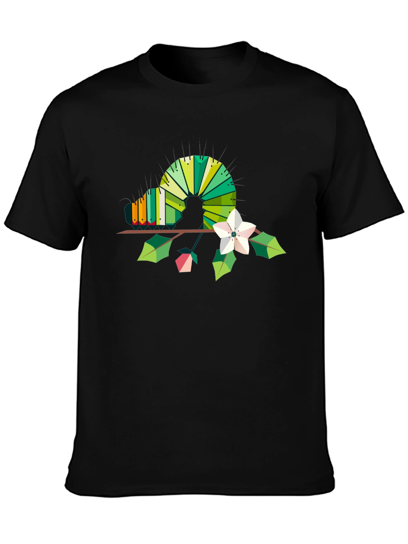 Geometric Caterpillar Graphic T-Shirt