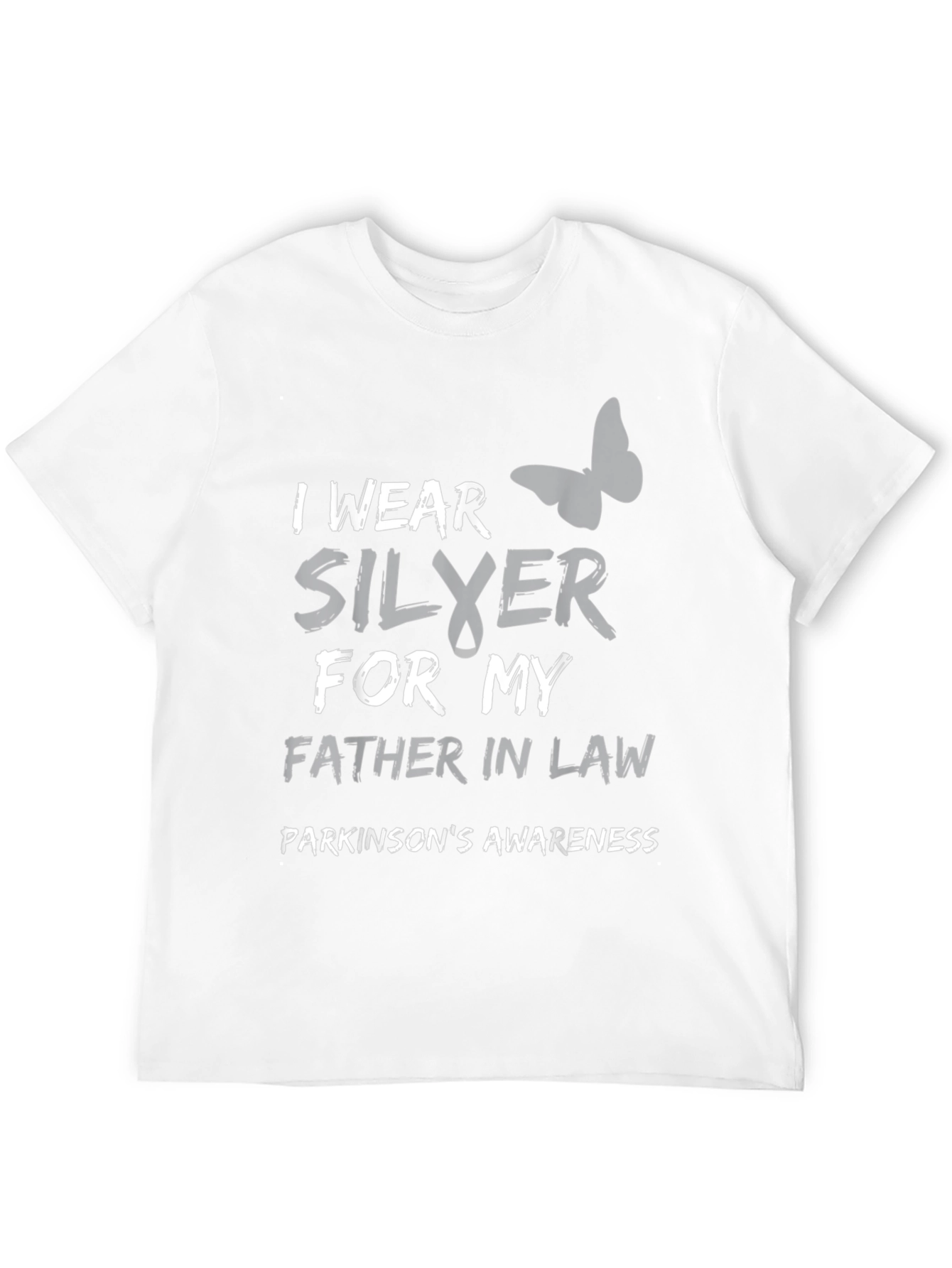 Parkinsons Awareness T-Shirt - Silver Ribbon