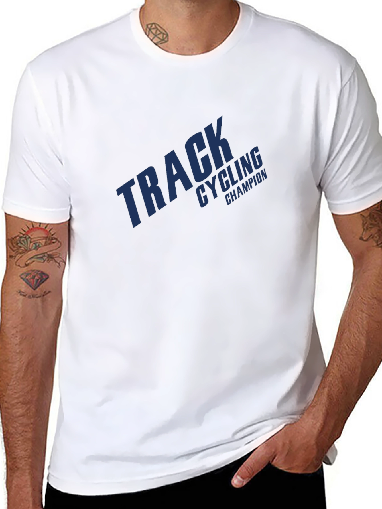 Track Cycling Champion Graphic Tee - Sportswear