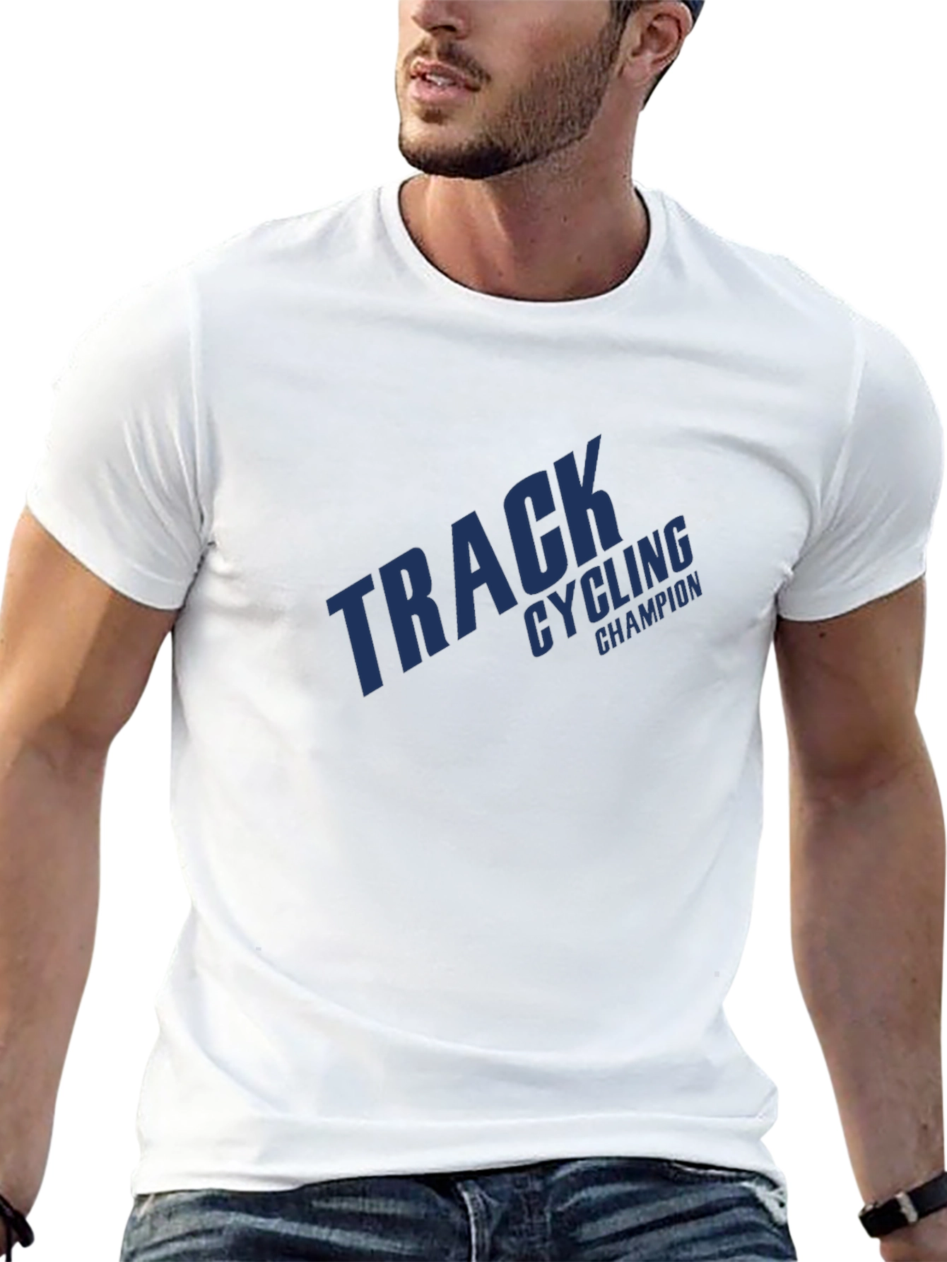 Track Cycling Champion Graphic Tee - Sportswear