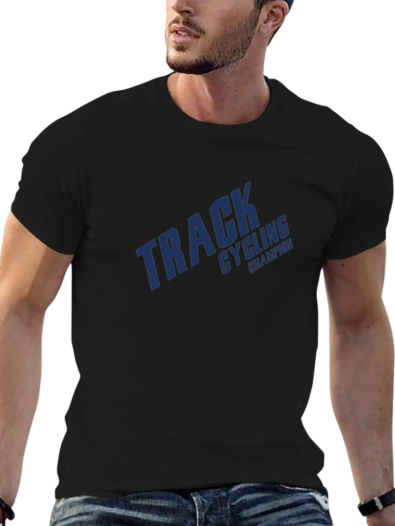 Track Cycling Champion Graphic Tee - Sportswear