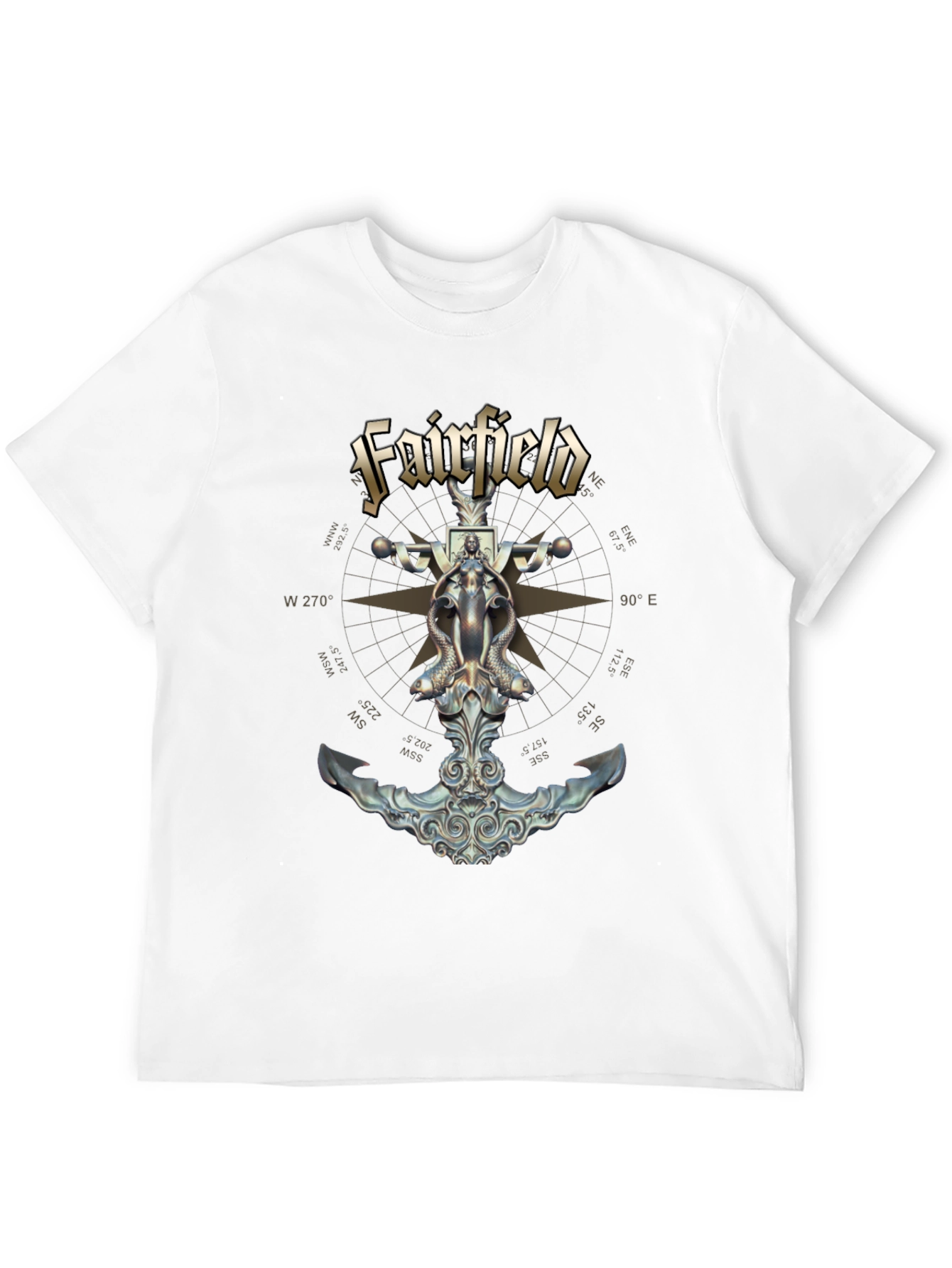 Fairfield Compass Anchor Graphic T-Shirt