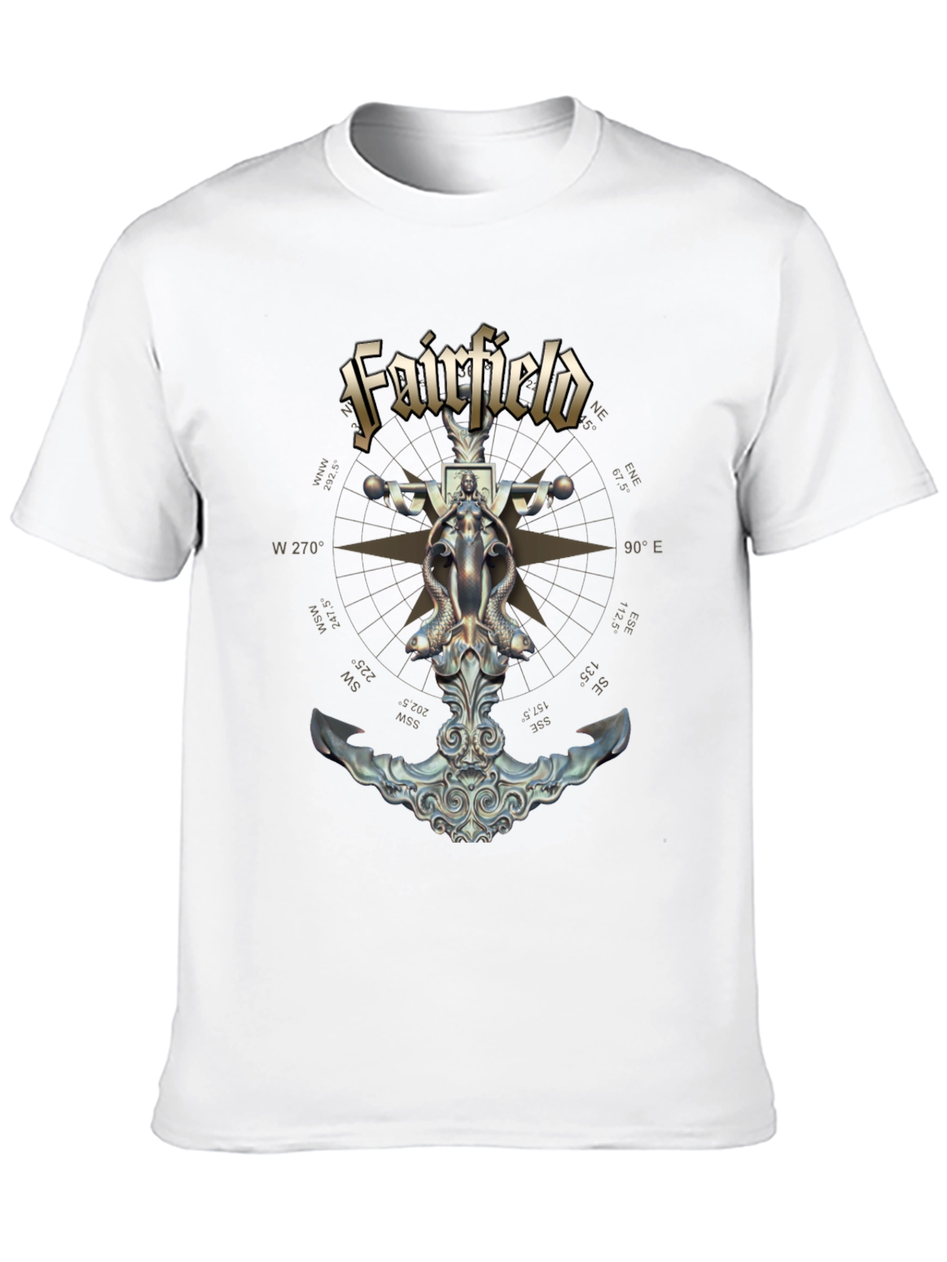 Fairfield Compass Anchor Graphic T-Shirt