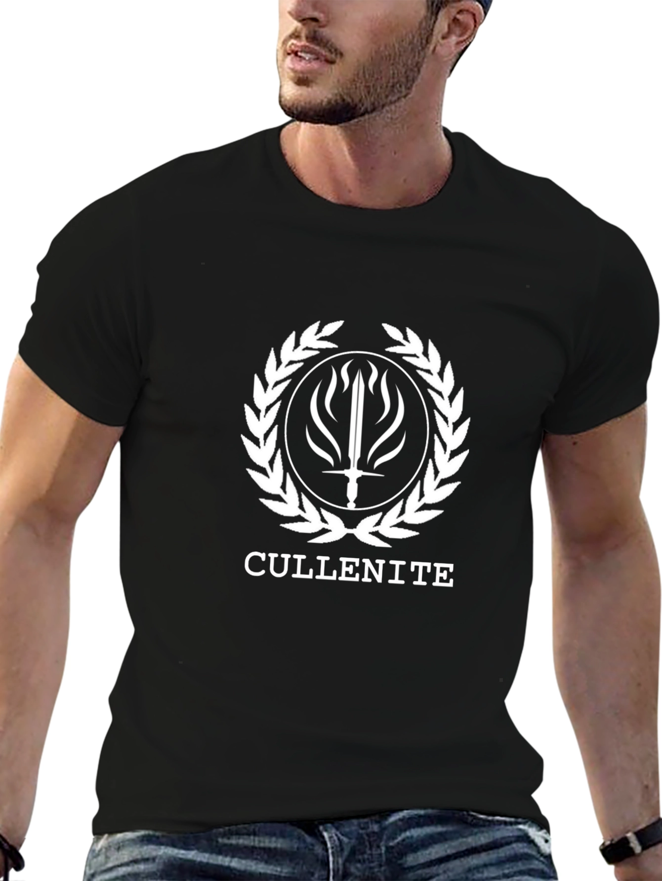 Cullenite Graphic Tee - Black Cotton Blend T-Shirt