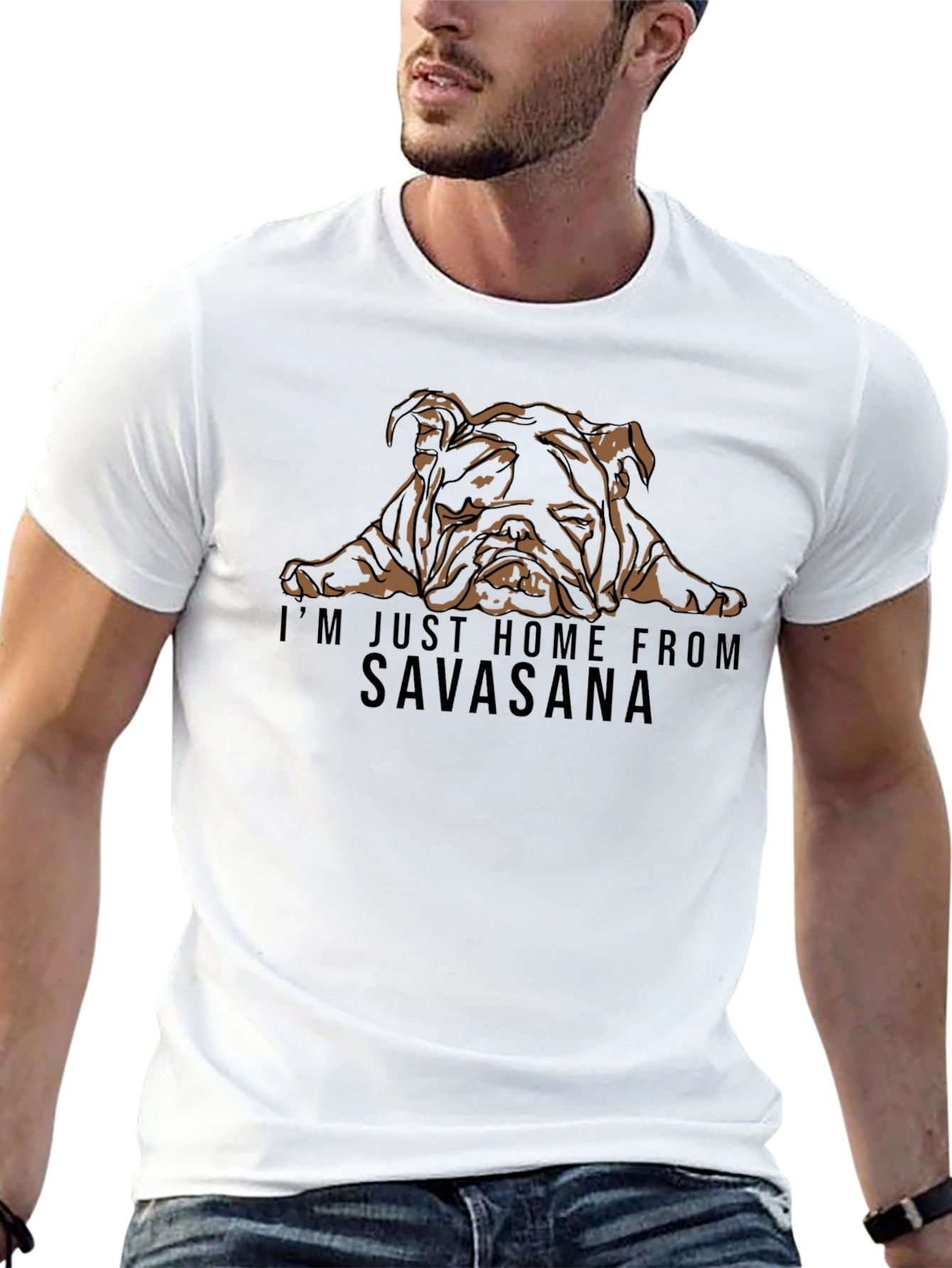 Savasana Bulldog Graphic Tee